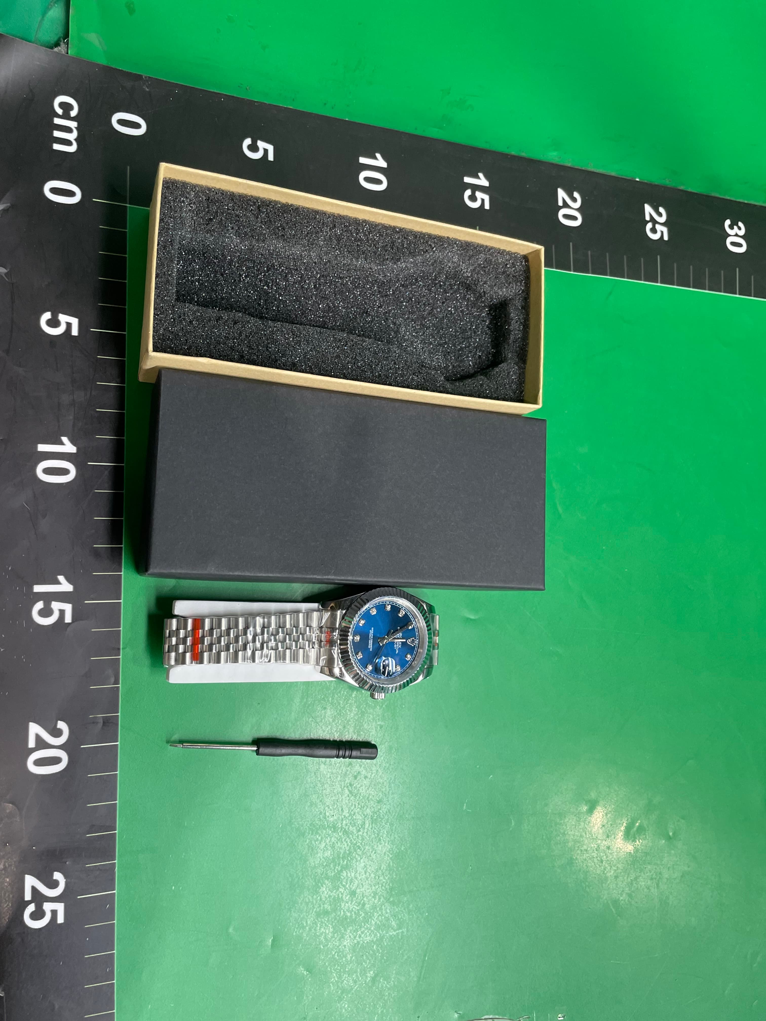 厂家直销劳家日志机械手表全自动机械腕表夜光钉钢带跨境外贸代发 — foto QC 1