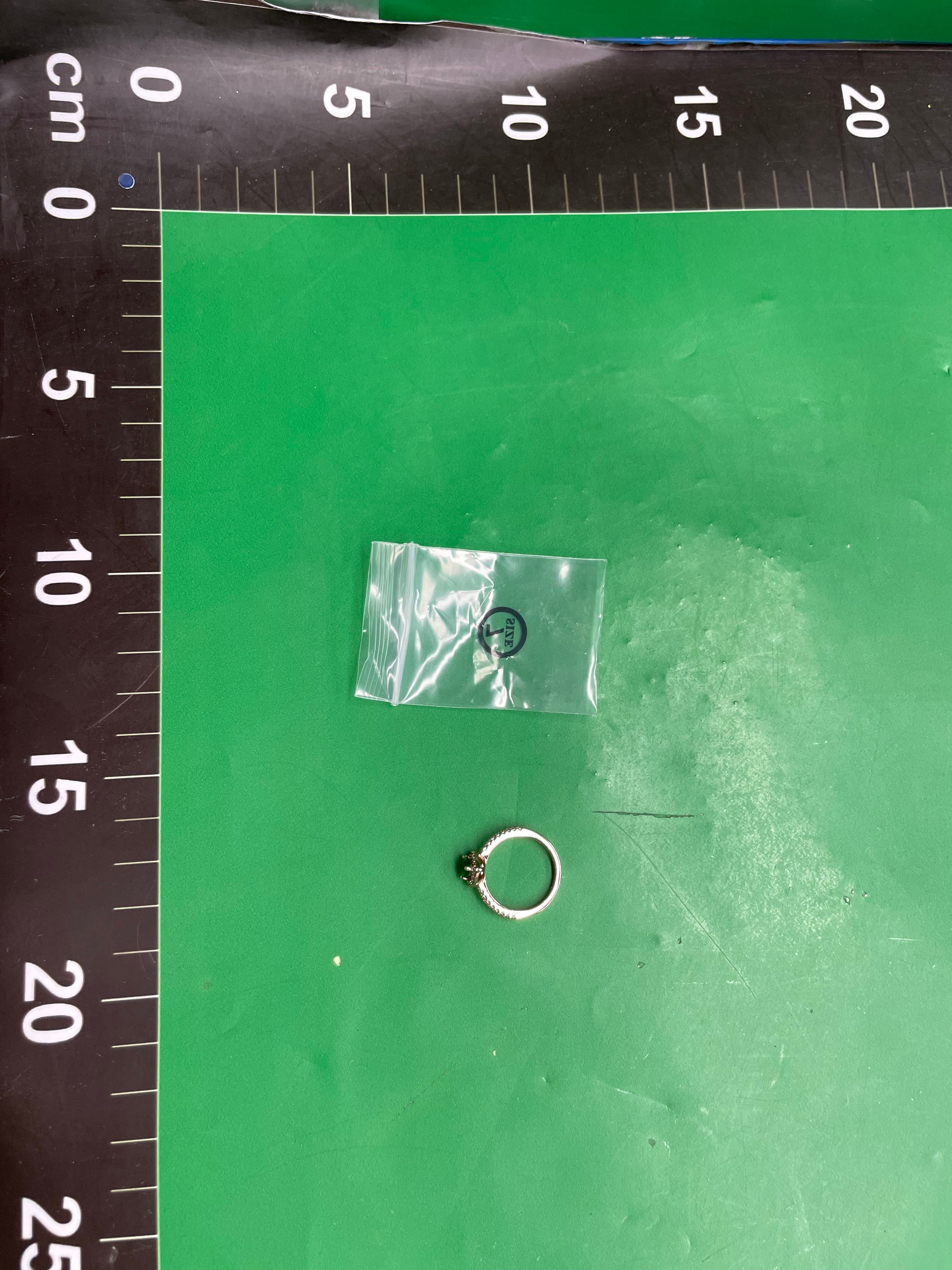 潘家新款白铜崇高的心典雅之心欢腾单石爱心戒指简约标志爱心轻奢 — miniatura QC 5