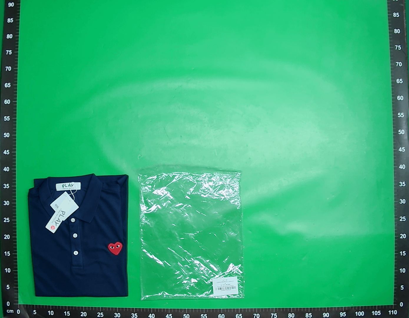 情侣款色桃心T恤装男女PI刺绣跨境心POLO衫短袖纯爱心潮牌AY大红 — miniatura QC 2