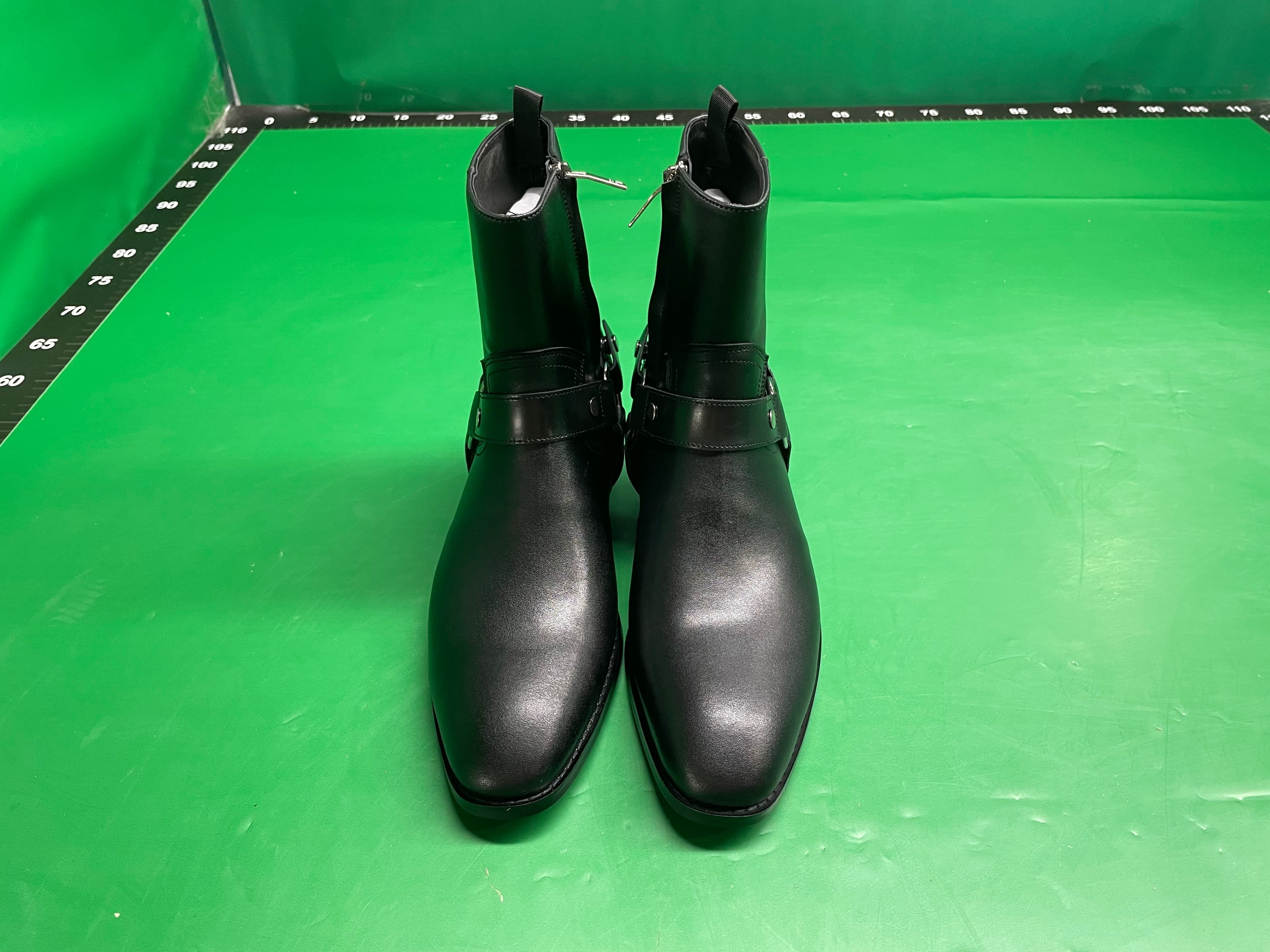 Summer European and American Chelsea Boot Original Buckle Chelsea Boots Men's Genuine Leather Pointed Toe High-Top Street Martin Boots Trendy — foto QC 1