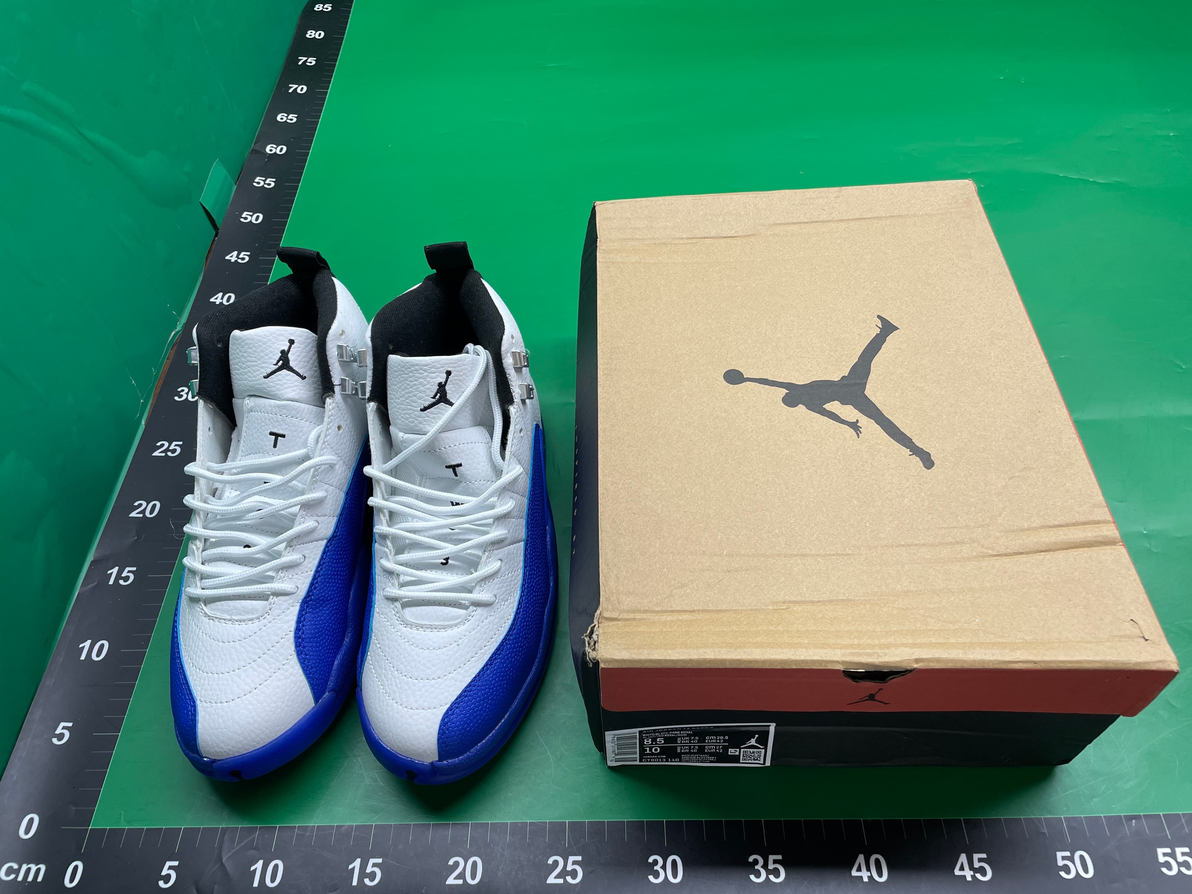 AJ12高帮纯原男款篮球鞋世界杯黑白金乔12高颜值气垫运动鞋 — foto QC 1