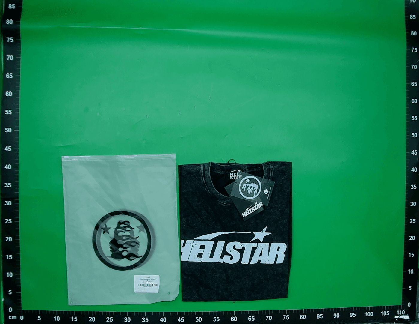 Hellstar 跨境地狱之星美式复古街头短袖T恤男女小众宽松水洗款 — foto QC 1
