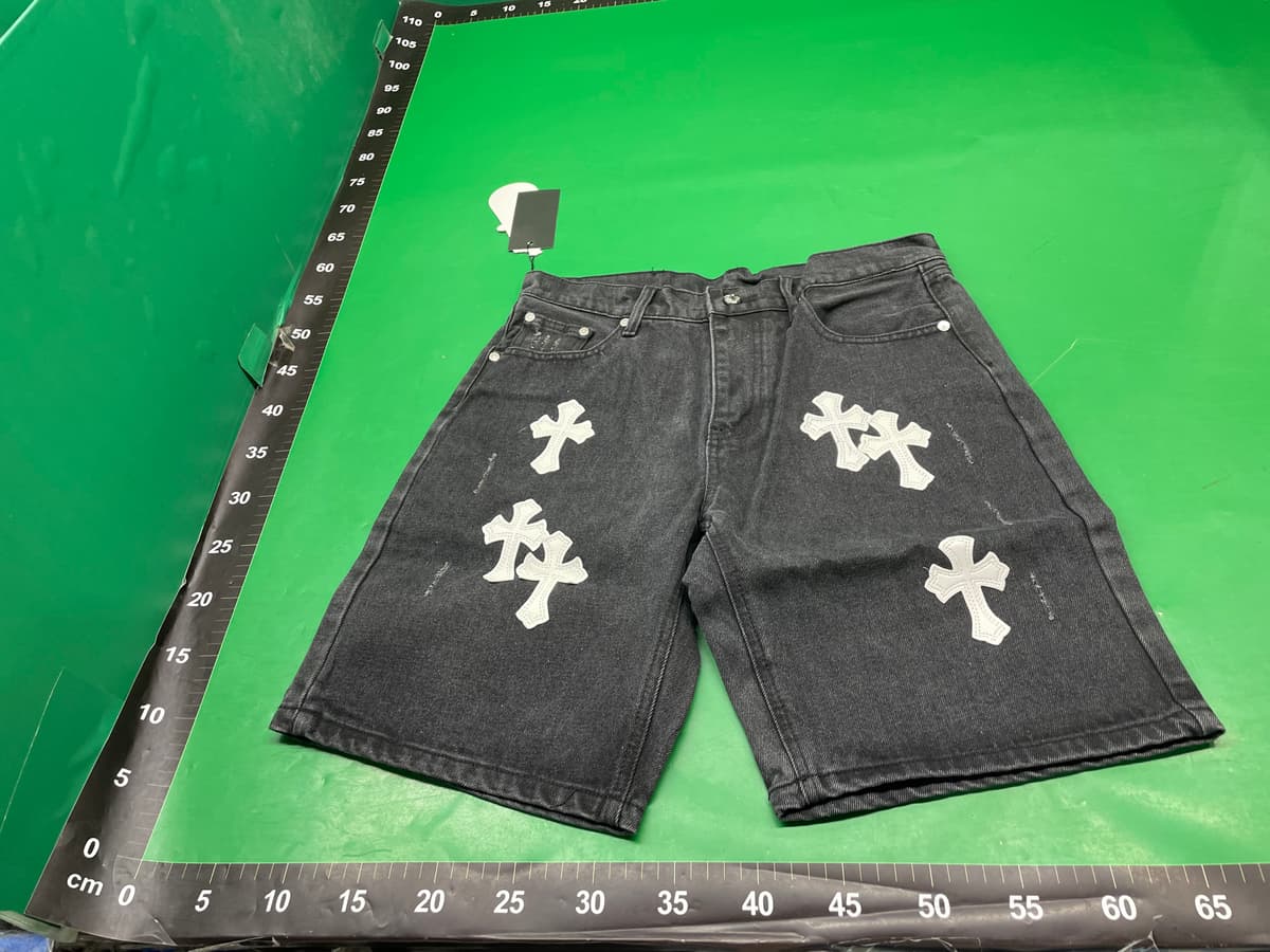 跨境新款26SS潮牌CH克罗直筒堆积神级版型情侣金属贴皮牛仔裤合集 — miniatura QC 5