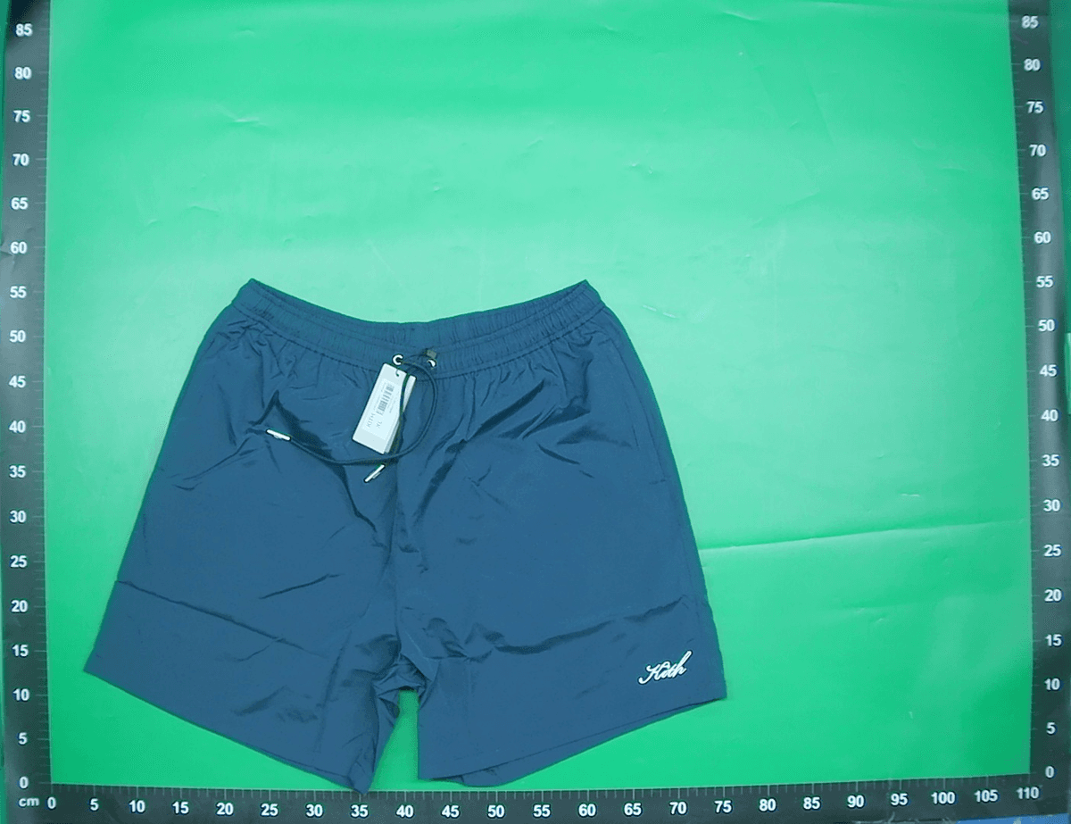 KITH 26ss 内衬网眼刺绣休闲沙滩裤男宽松速干五分裤抽绳运动短裤 — foto QC 1