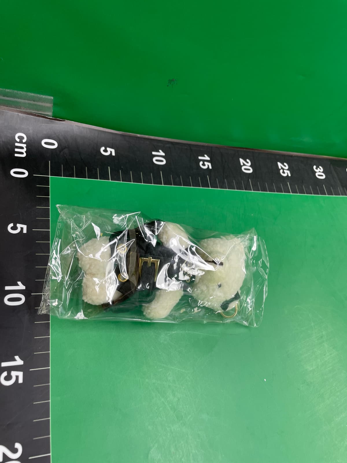 日系包包挂件皮质连衣裙粉泰迪熊小熊挂饰礼物羊羔毛毛绒绒钥匙扣 — foto QC 1