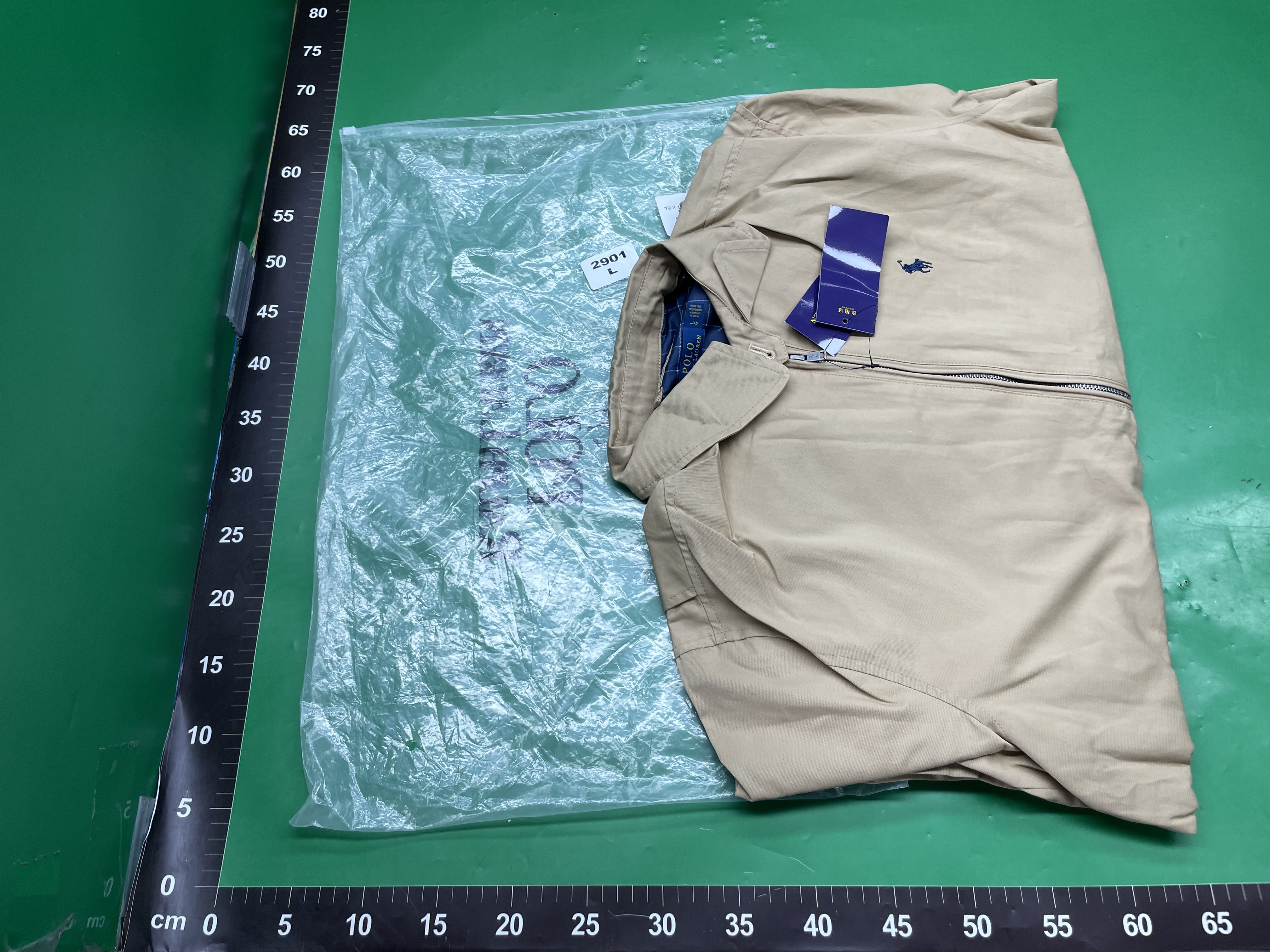 24跨境高品质拉夫RL老干部小马字母刺绣拉链翻领长袖夹克黑色外套 — foto QC 1