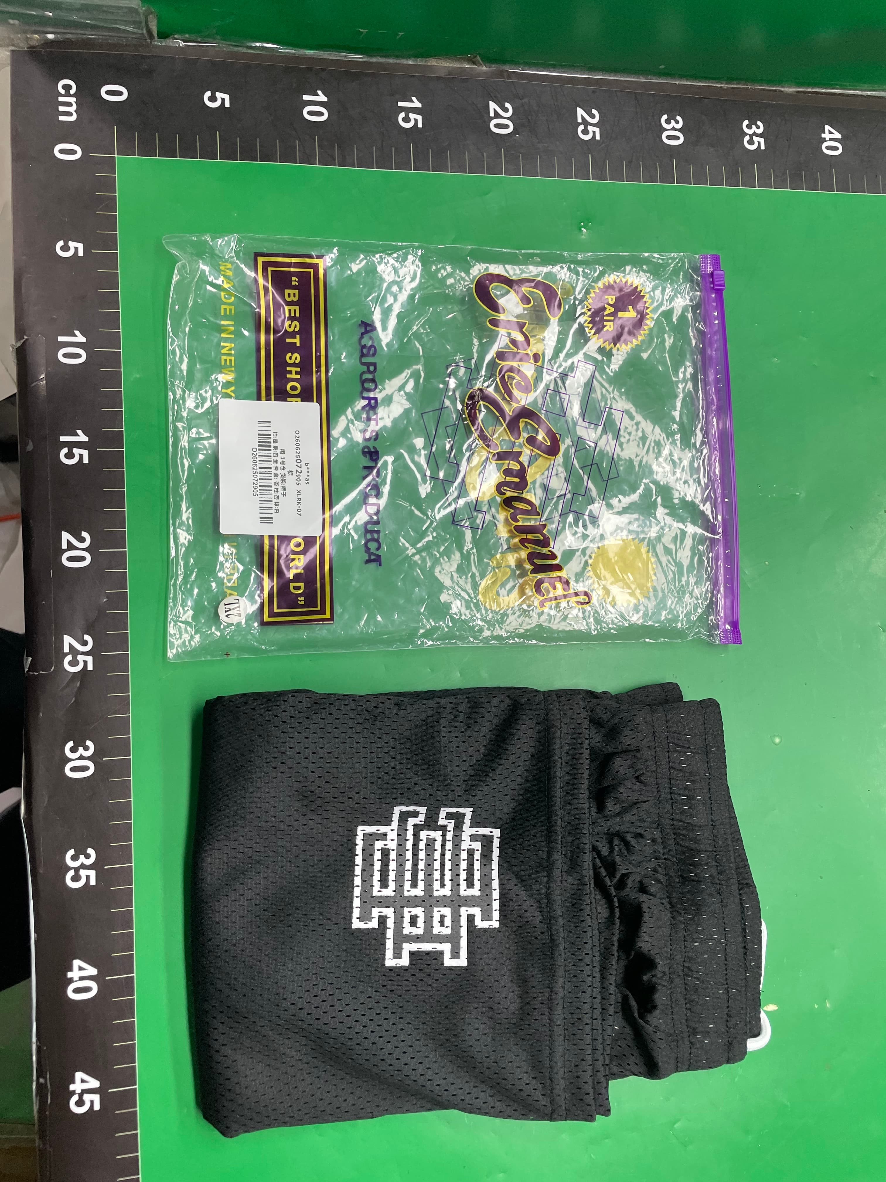 EE print shorts美式潮牌Ericemanuel休闲运动网眼抽绳短裤男外贸 — miniatura QC 2