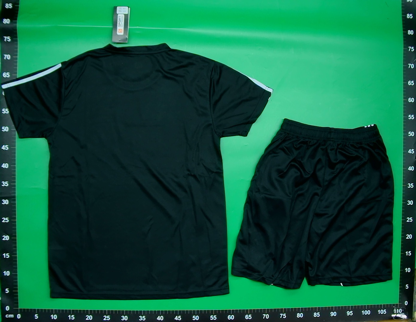 夏季运动套装男加大码运动服冰丝短袖短裤两件套胖子健身跑步906 — foto QC 1