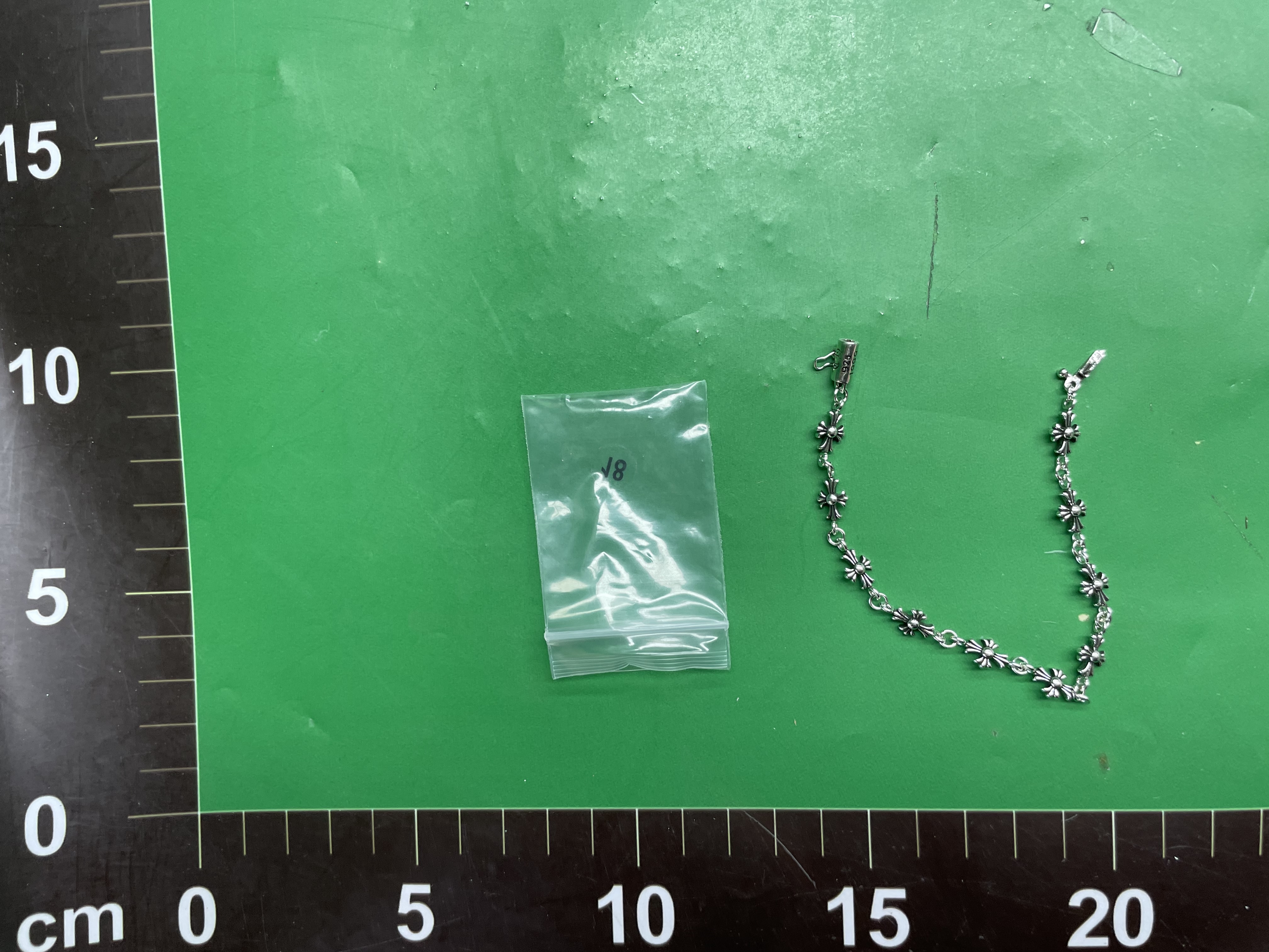 克罗伈手链S925标纯银宝剑十字花男女手饰欧美复古情侣匕首链子 — foto QC 1
