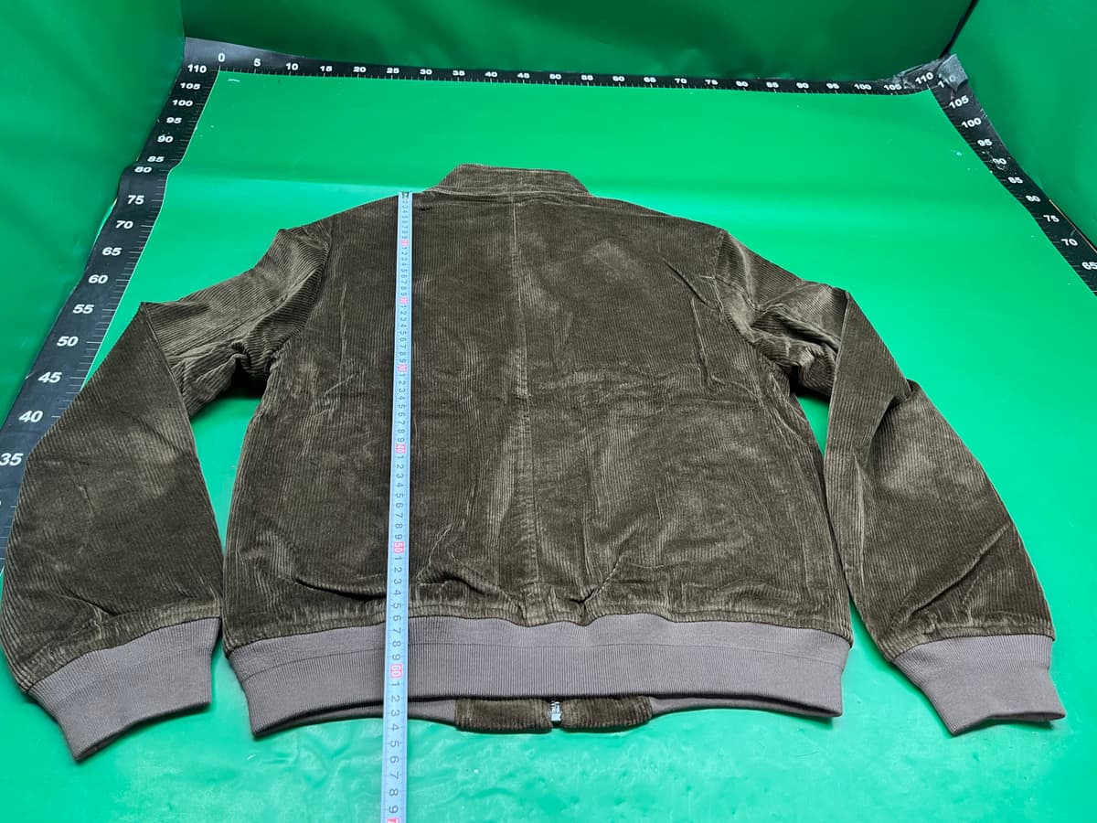 美式拉链外套复古男装棕色宽松立领工装高级灯芯绒男士夹克春秋款 — foto QC 1