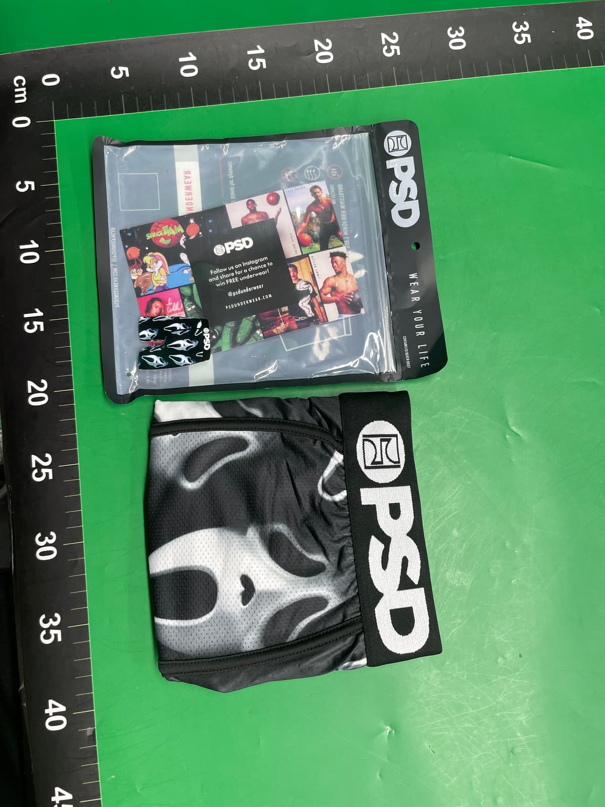 PSD冰丝平角裤数码印花内裤男士速干沙滩裤冲浪五分短裤运动型 — miniatura QC 4