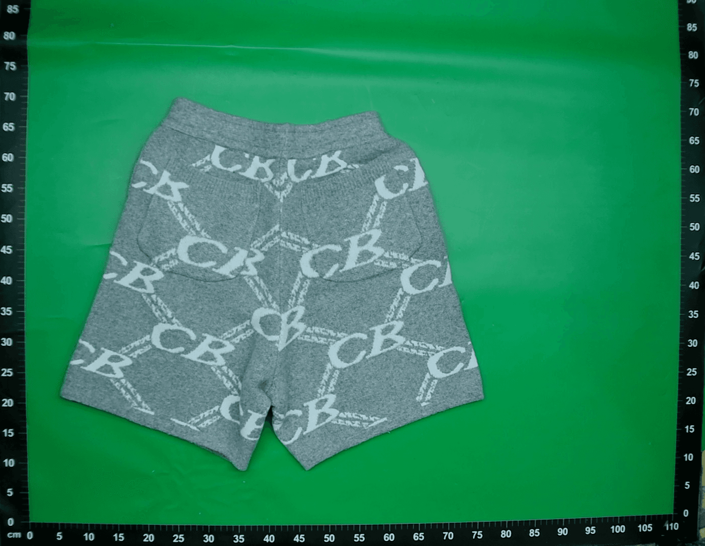 Gray C Knitted Plush Shorts — miniatura QC 4