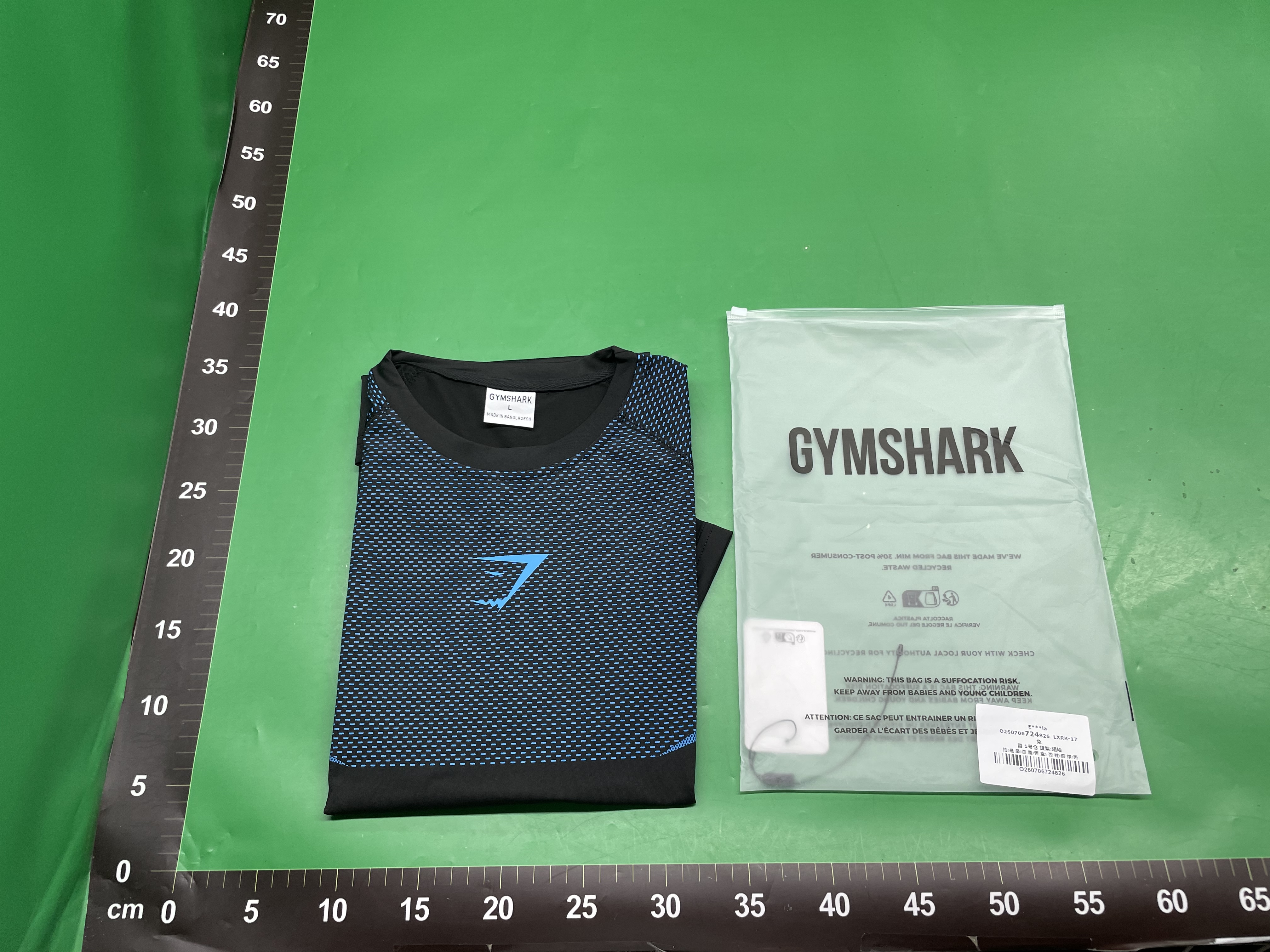 GYMSHARK 跑步运动休闲短袖T恤男士训练健身速干弹力透气健身衣 — miniatura QC 6
