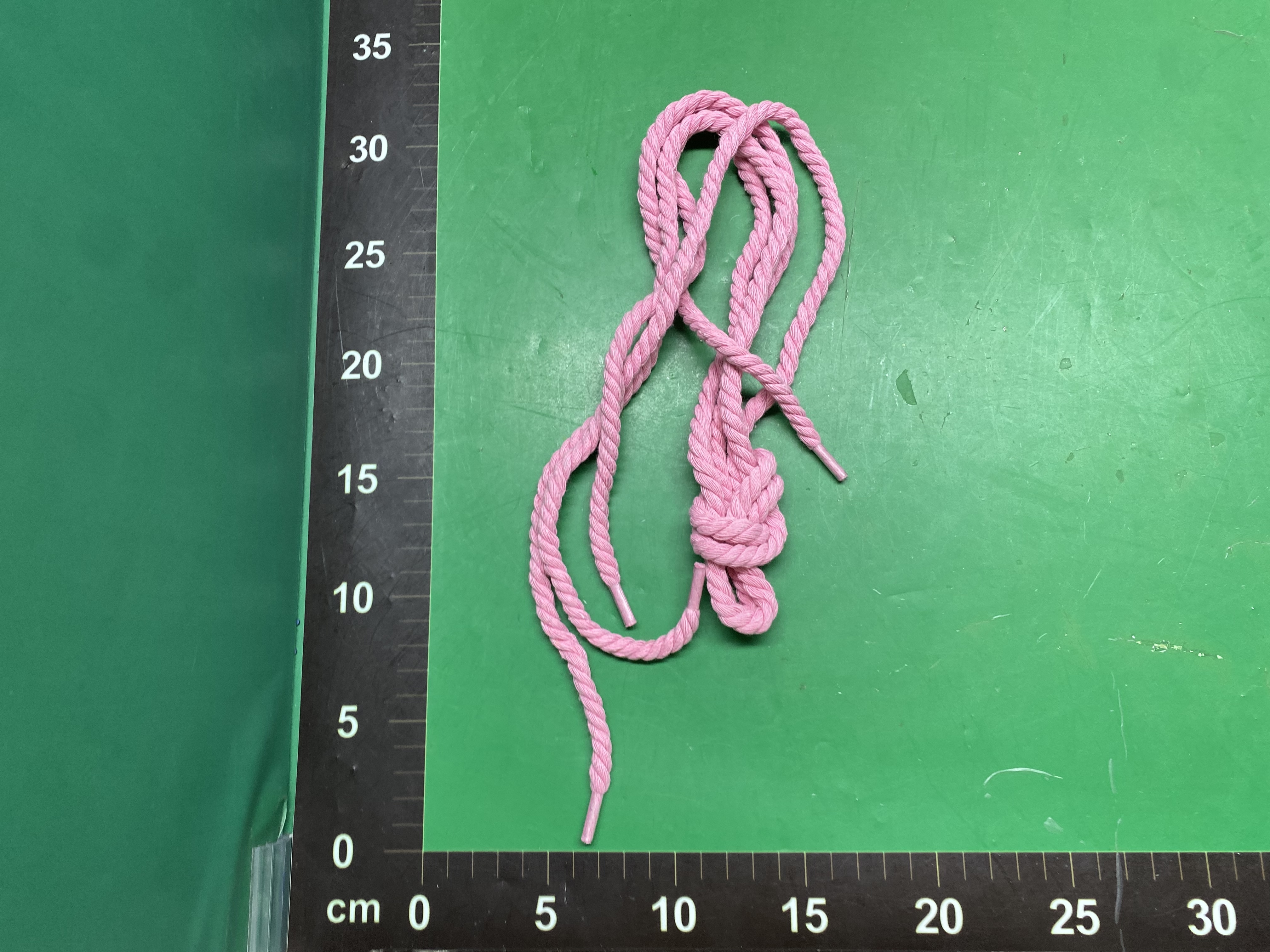 批发空军一号三股麻绳鞋带加粗圆男女黑武士dunk黑米色7mm鞋带绳 — miniatura QC 6
