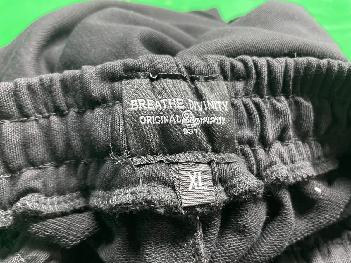 Breathedivinity美式潮牌男运动裤慢跑运动健身印花休闲直筒长裤 — foto QC 1