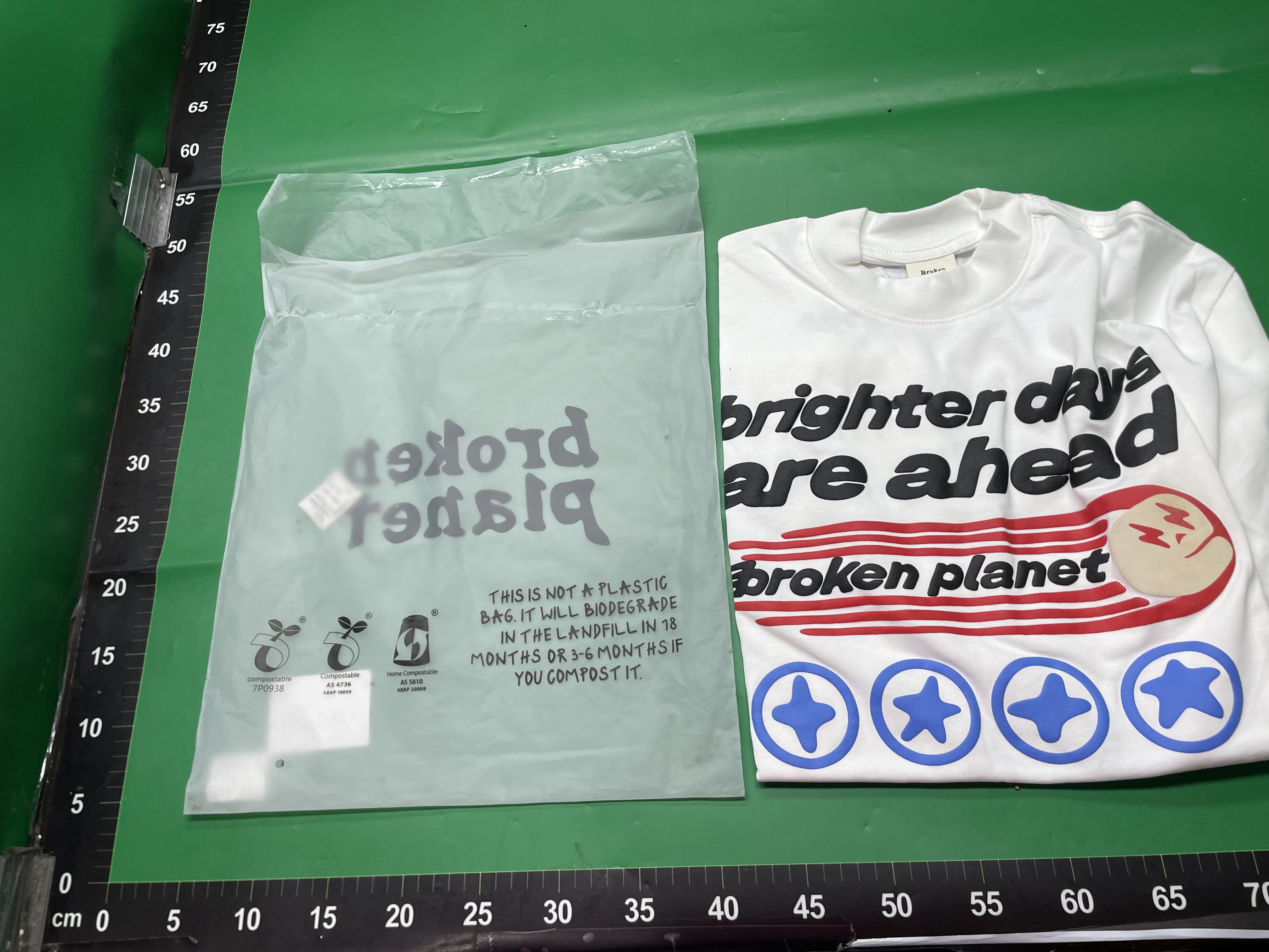 Broken Planet小众潮牌字母发泡印花T恤男女情侣高街宽松短袖短袖 — miniatura QC 3