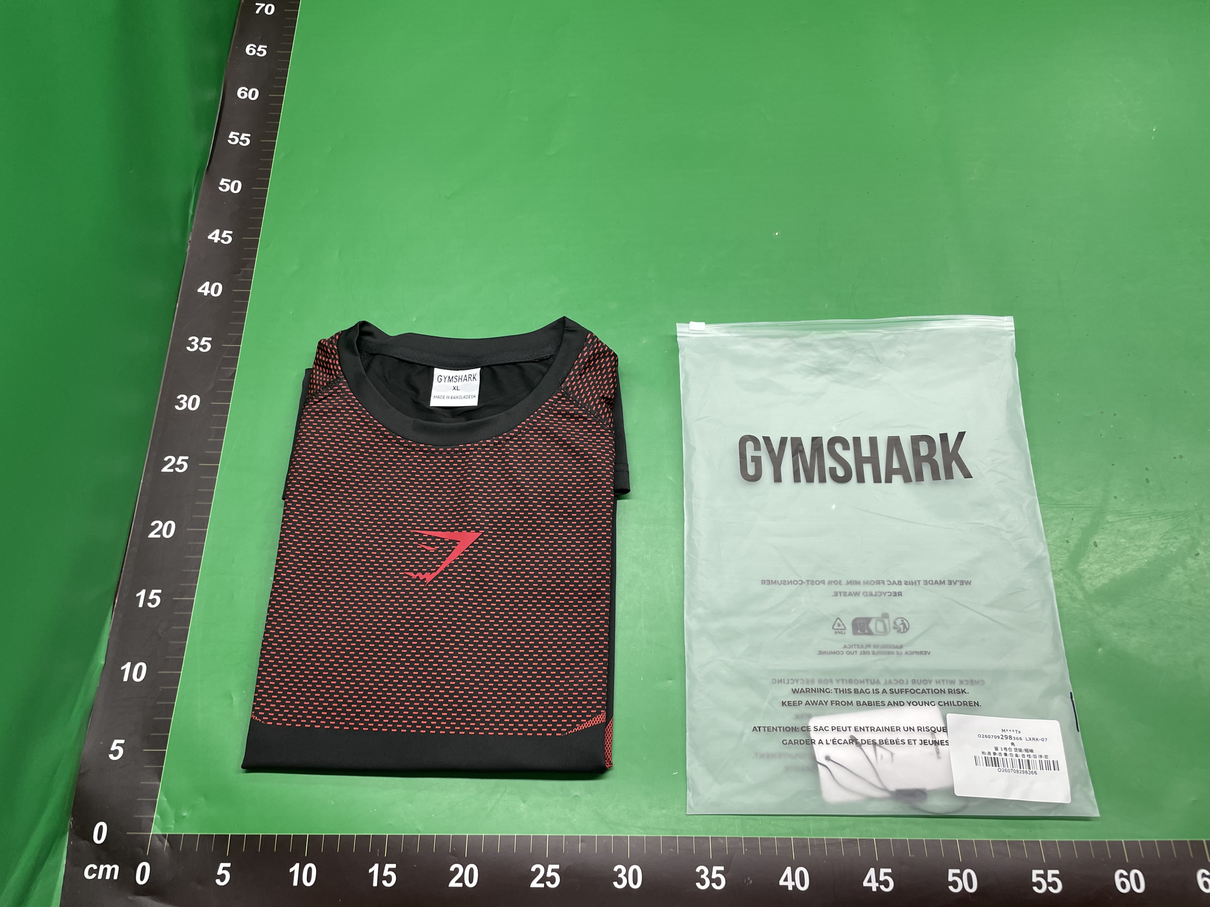 GYMSHARK 跑步运动休闲短袖T恤男士训练健身速干弹力透气健身衣 — miniatura QC 5