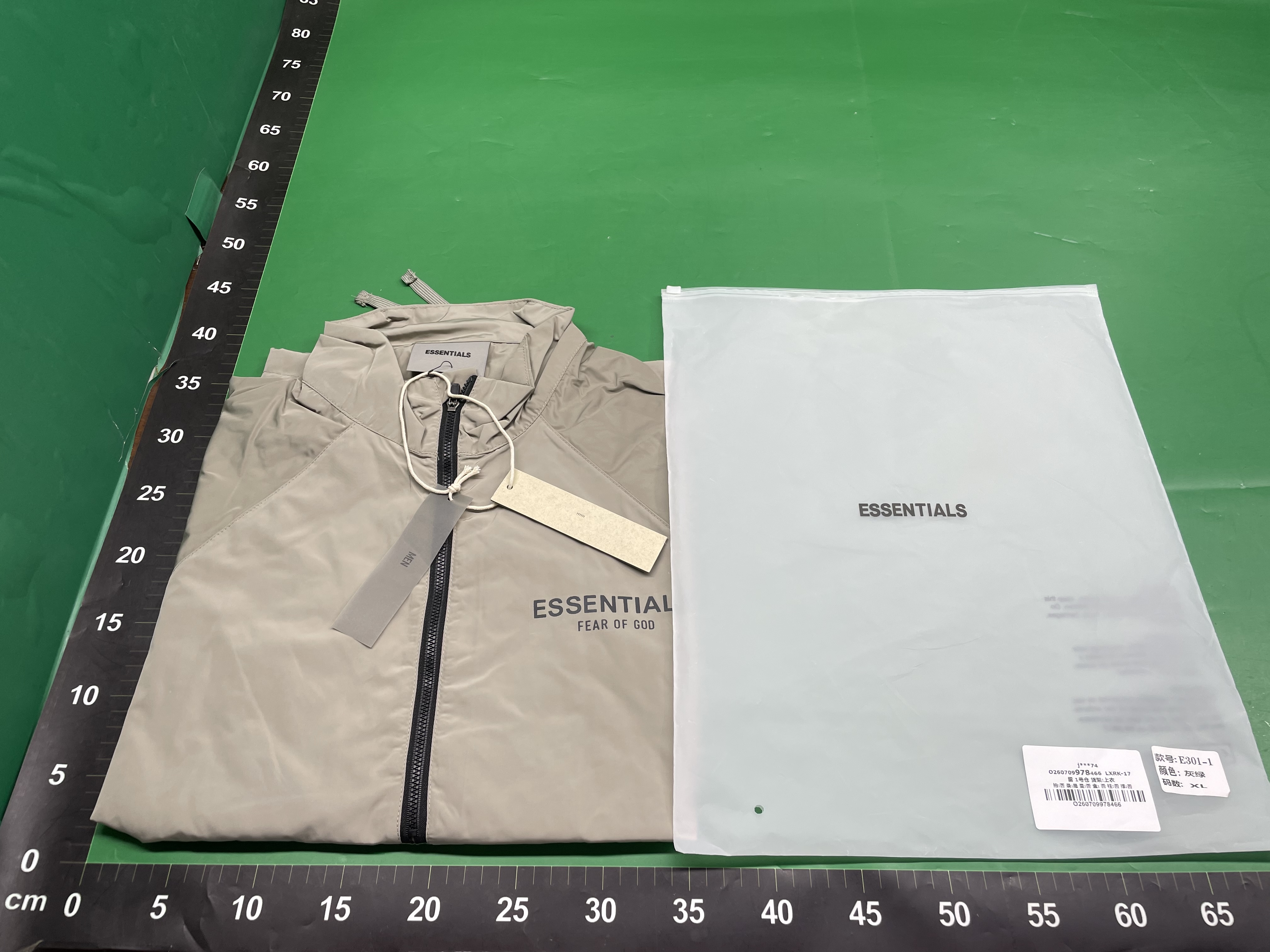 FOG ESSENTIALS HHH美式高街反光半拉链宽松休闲男女冲锋衣高街潮 — foto QC 1