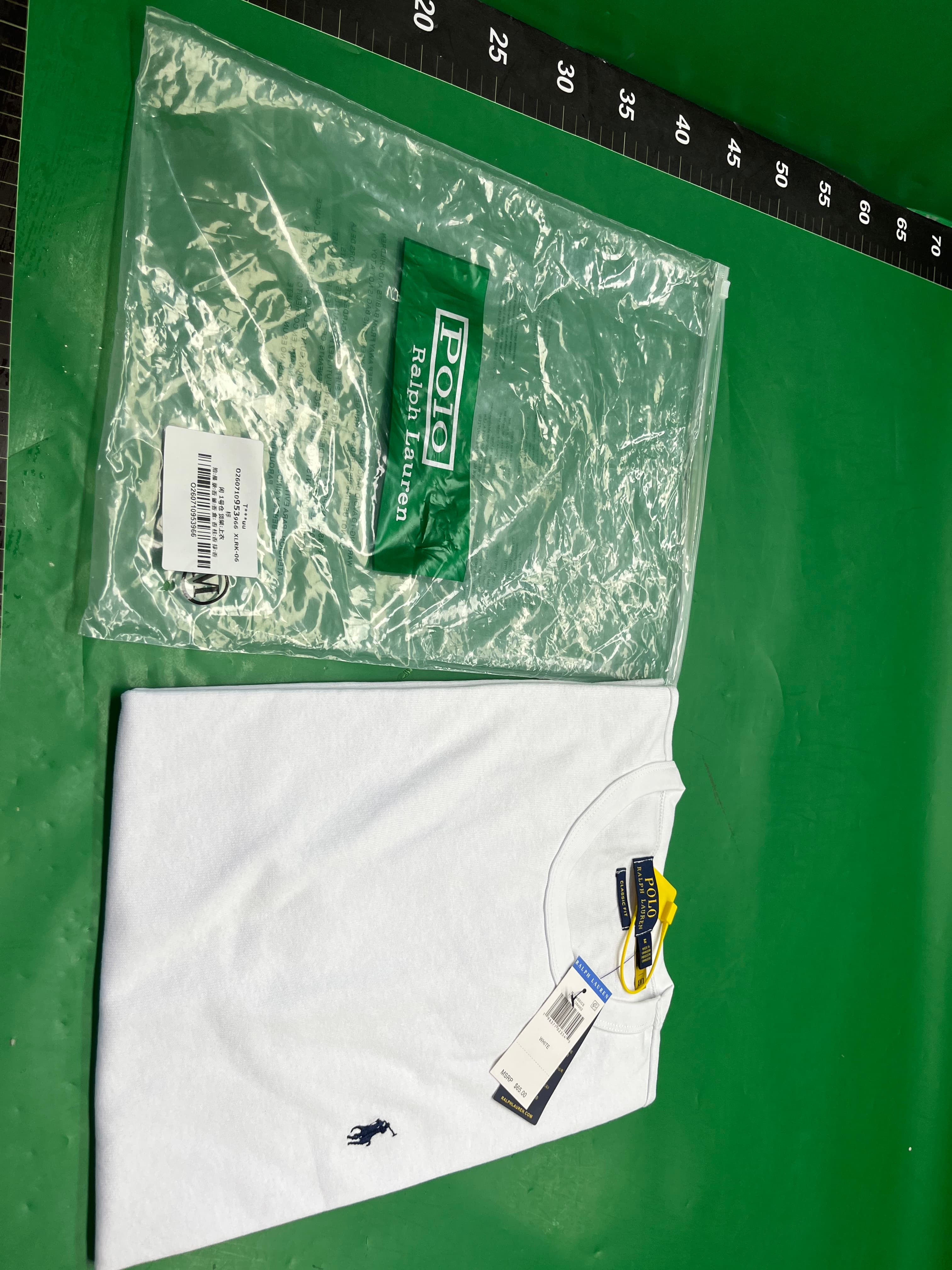 Rl Ralph Lauren Logo Embroidery Heavy Cotton Jersey Crew Neck T-Shirt Men's Short-Sleeve Top — miniatura QC 6
