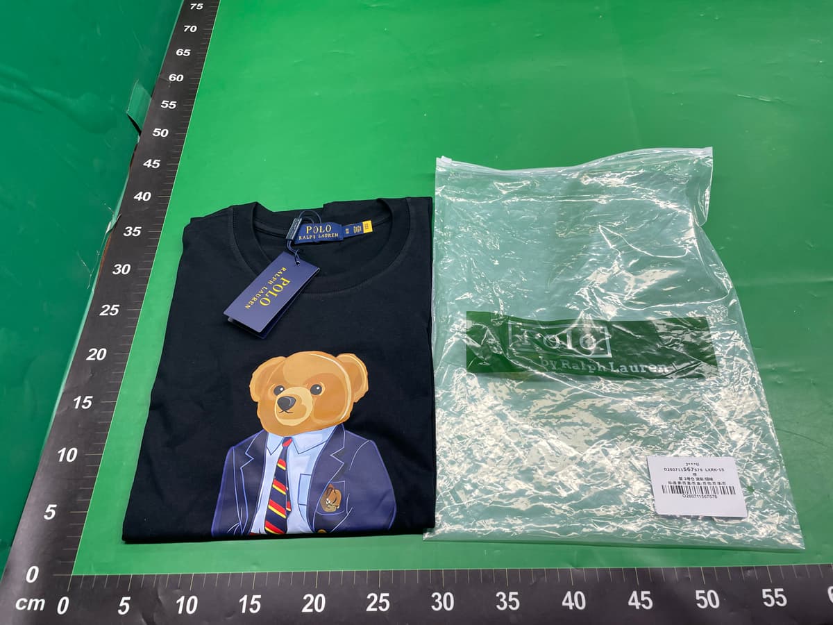 小熊POLO小熊情侣T恤保罗短袖圆领男女POLO图案修身纯棉T恤宽松型 — miniatura QC 5