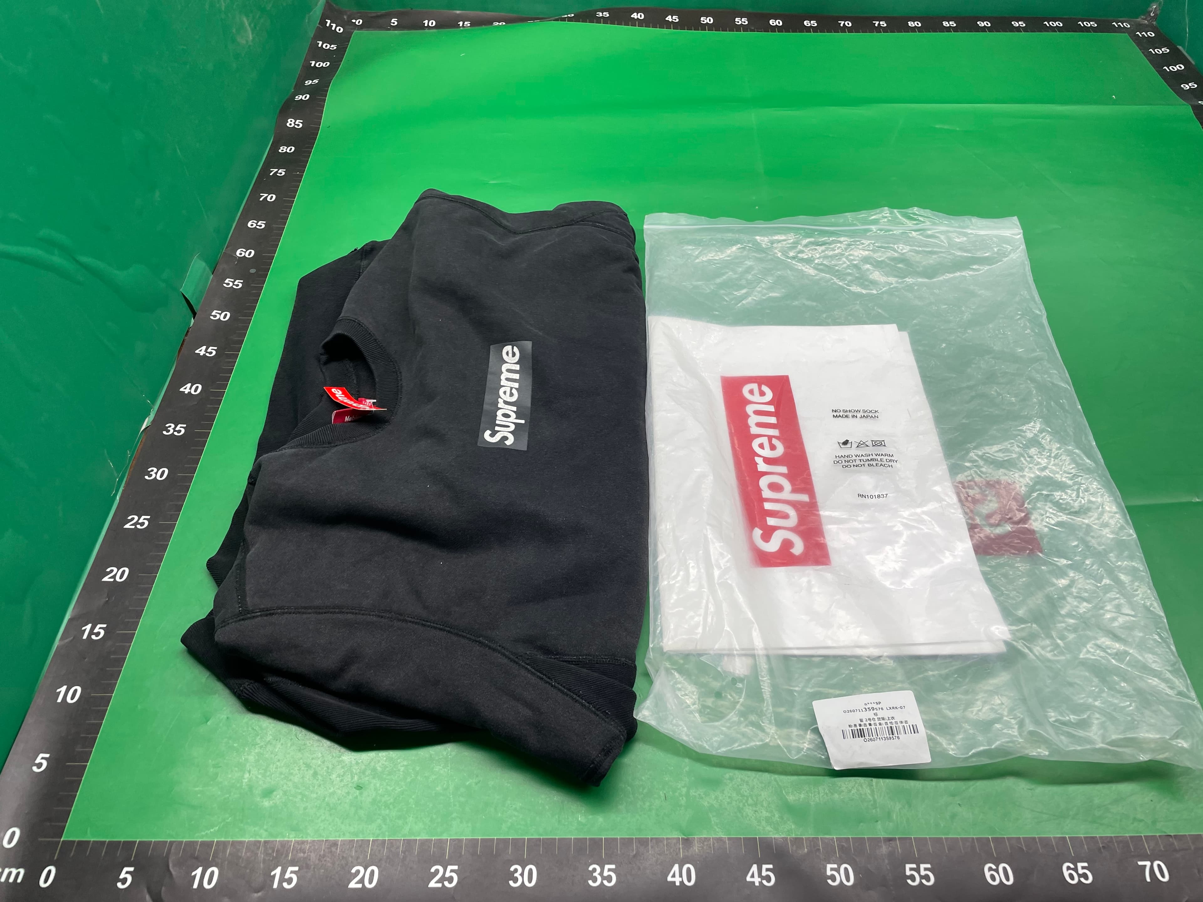 SUPREME25SSBOX水洗卫衣美式圆领卫衣男女复古长袖高版本高品质 — miniatura QC 2