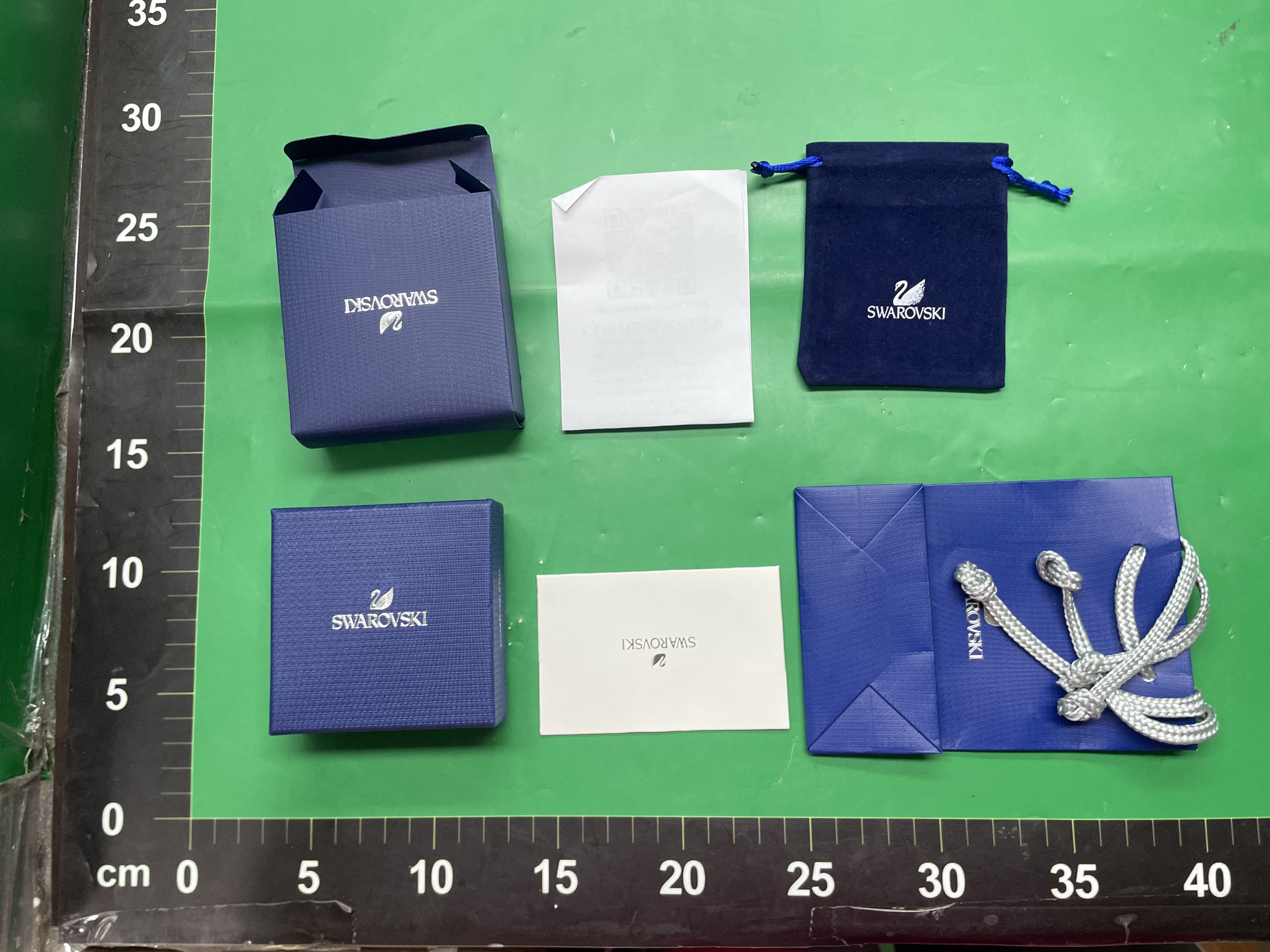 施家对版典雅单钻项链施华洛水晶世奇圆形排钻手链耳环戒指女套装 — miniatura QC 6
