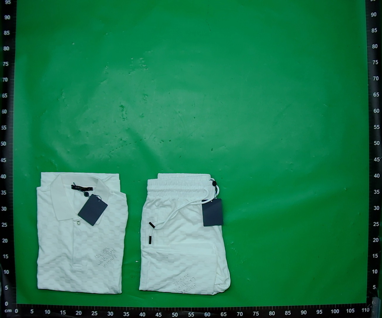 【高品质】新款夏季欧美奢潮男士休闲运动翻领套装polo衫短裤外贸 — miniatura QC 2