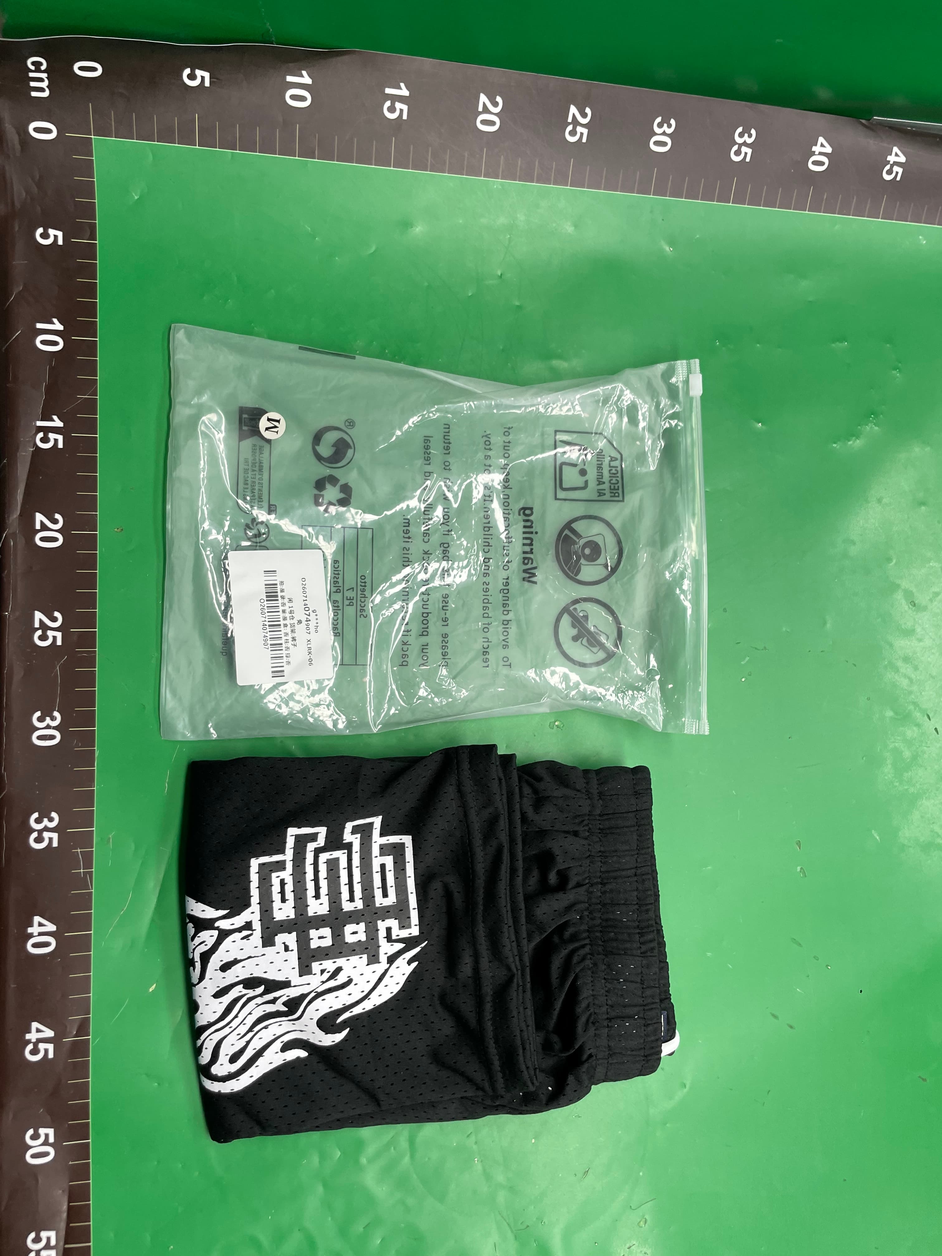 EE print shorts美式潮牌Ericemanuel休闲运动网眼抽绳短裤男外贸 — miniatura QC 3