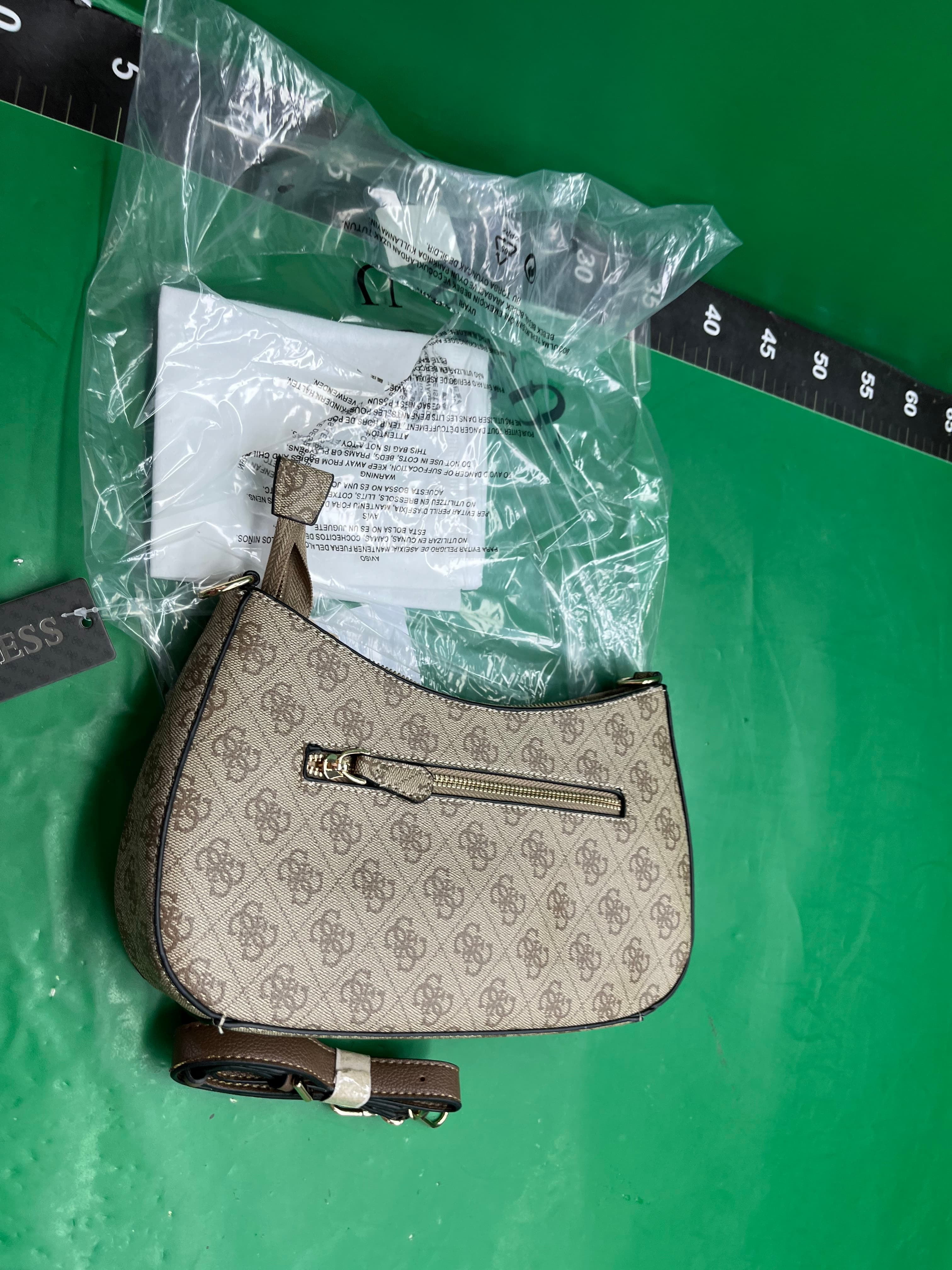Gs猜家新款欧美简约风子母包腋下纯色饺子包吊饰翻盖单肩斜挎 — miniatura QC 2