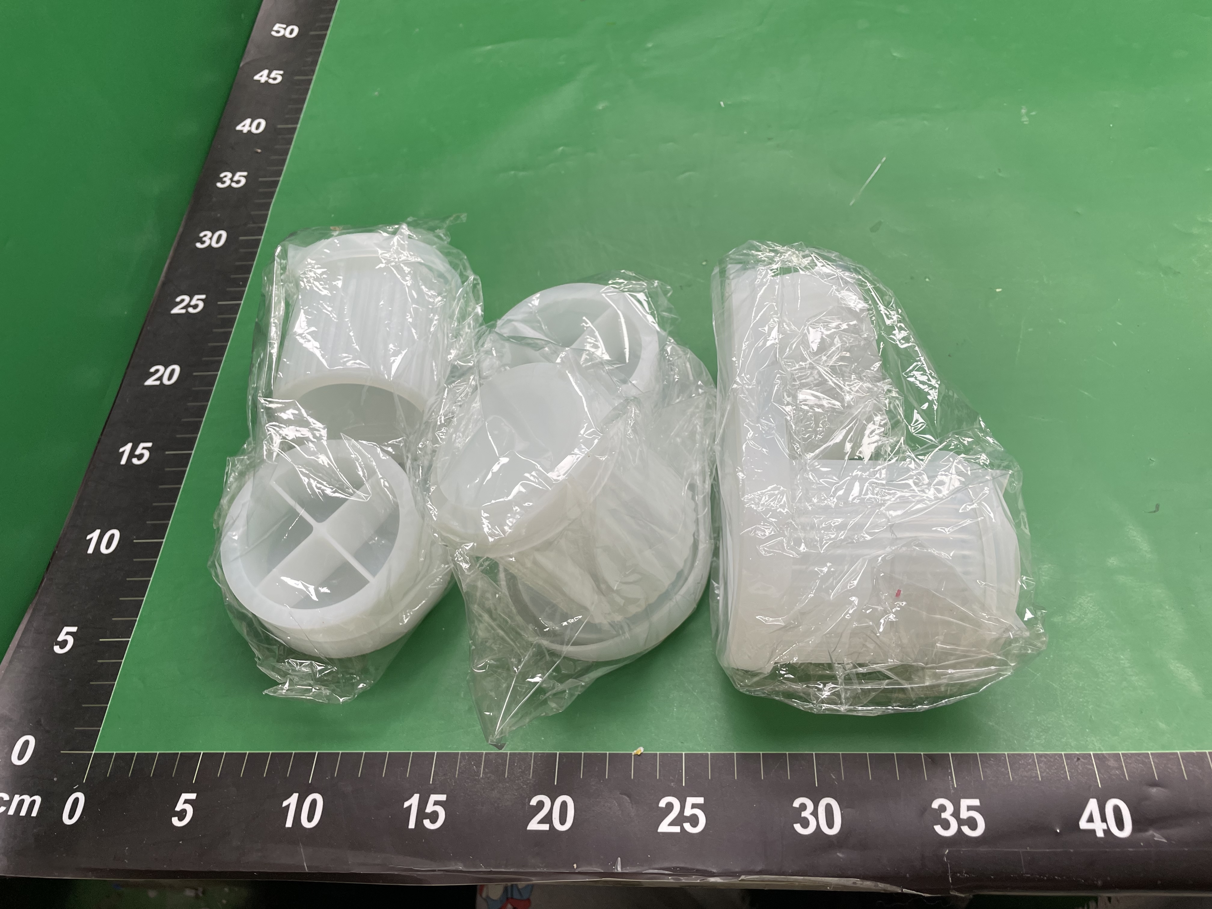 diy硅胶模具条纹圆形香薰蜡烛杯磨具椭圆形托盘环氧树脂滴胶模具 — foto QC 1