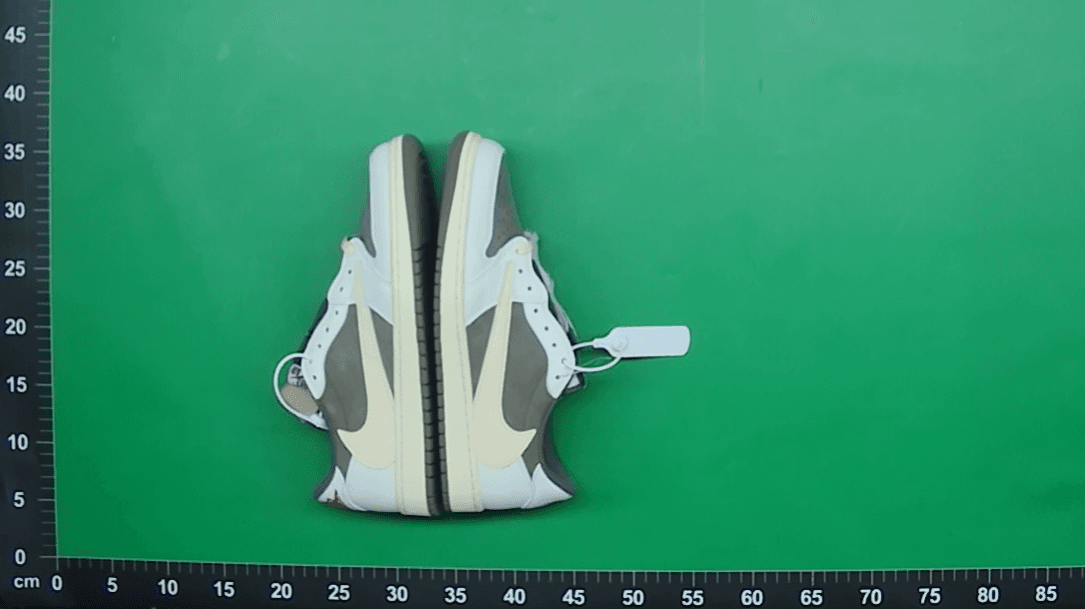 跨境高品质 AJ1倒钩 travis联名款 TS闪电白蓝 复古低帮篮球鞋 — miniatura QC 5