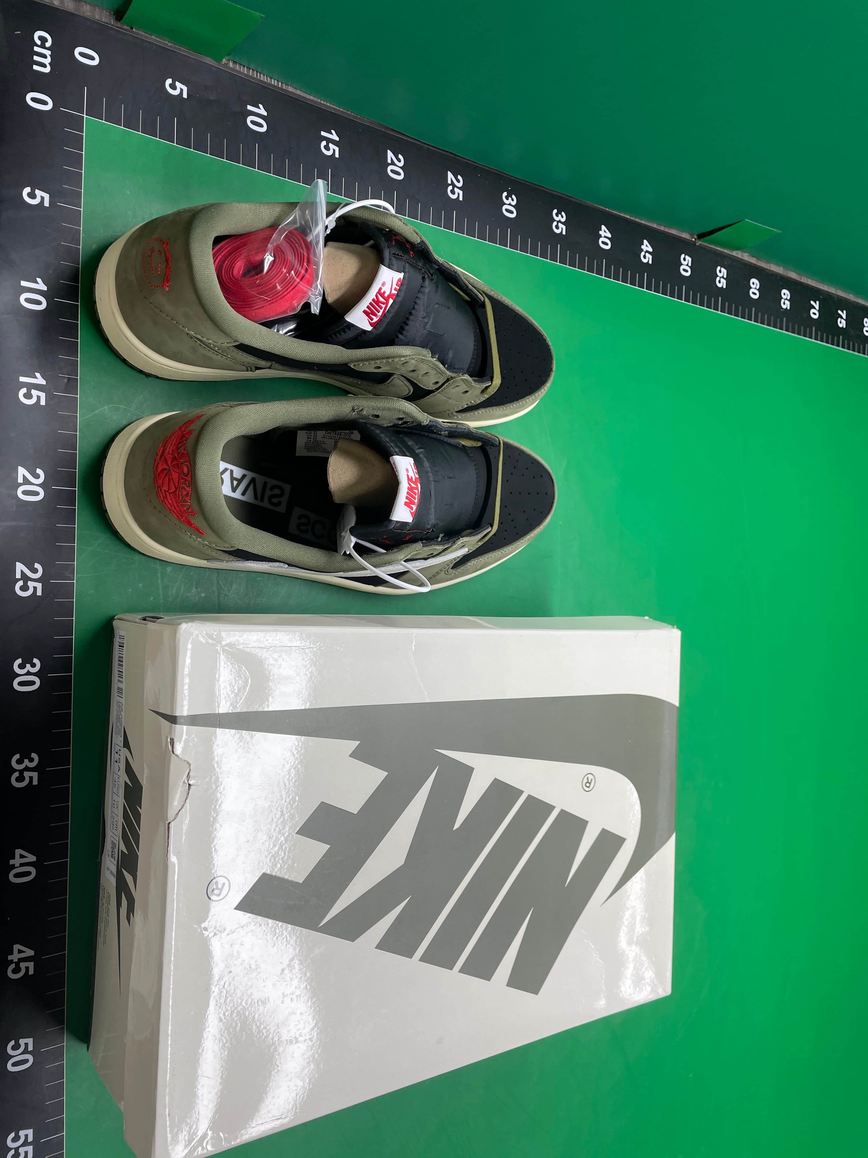 跨境高品质 AJ1倒钩 travis联名款 TS闪电白蓝 复古低帮篮球鞋 — miniatura QC 3