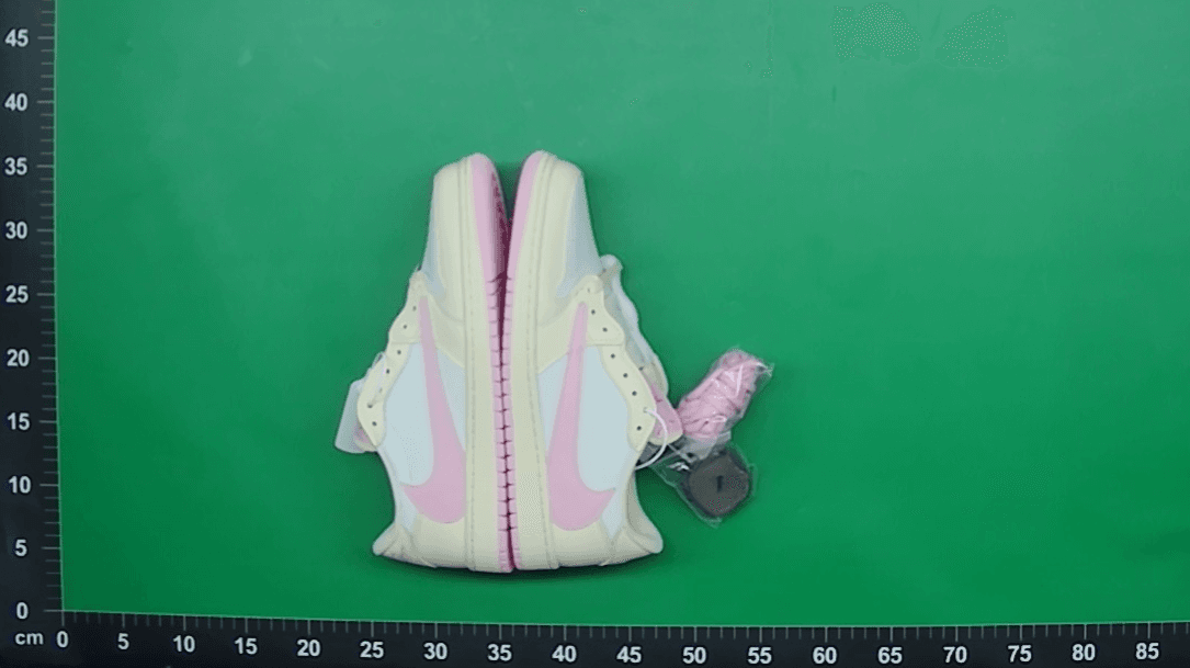 跨境高品质 AJ1倒钩 travis联名款 TS闪电白蓝 复古低帮篮球鞋 — foto QC 1