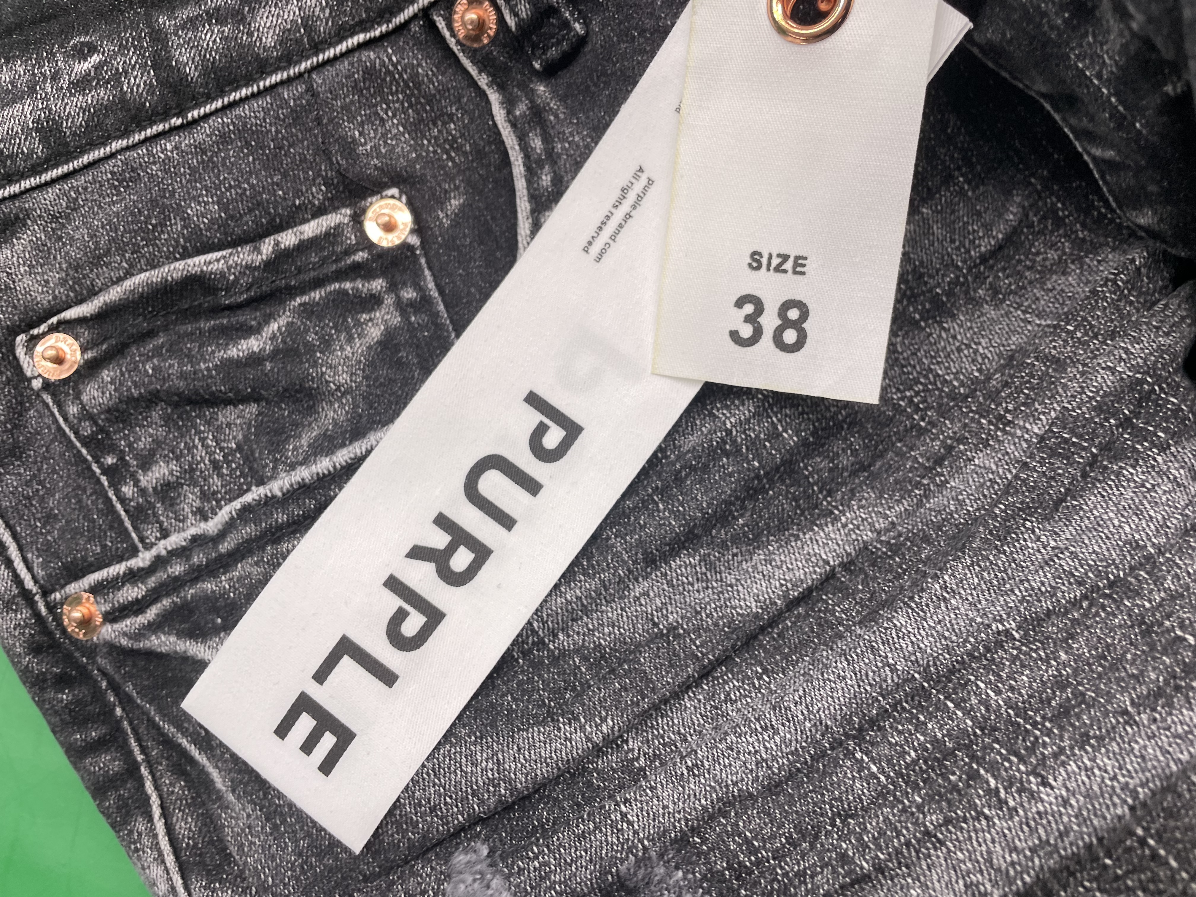 跨境批发高街补丁潮流复古直筒amiri牛仔裤子brandamiri牛仔裤 — miniatura QC 5