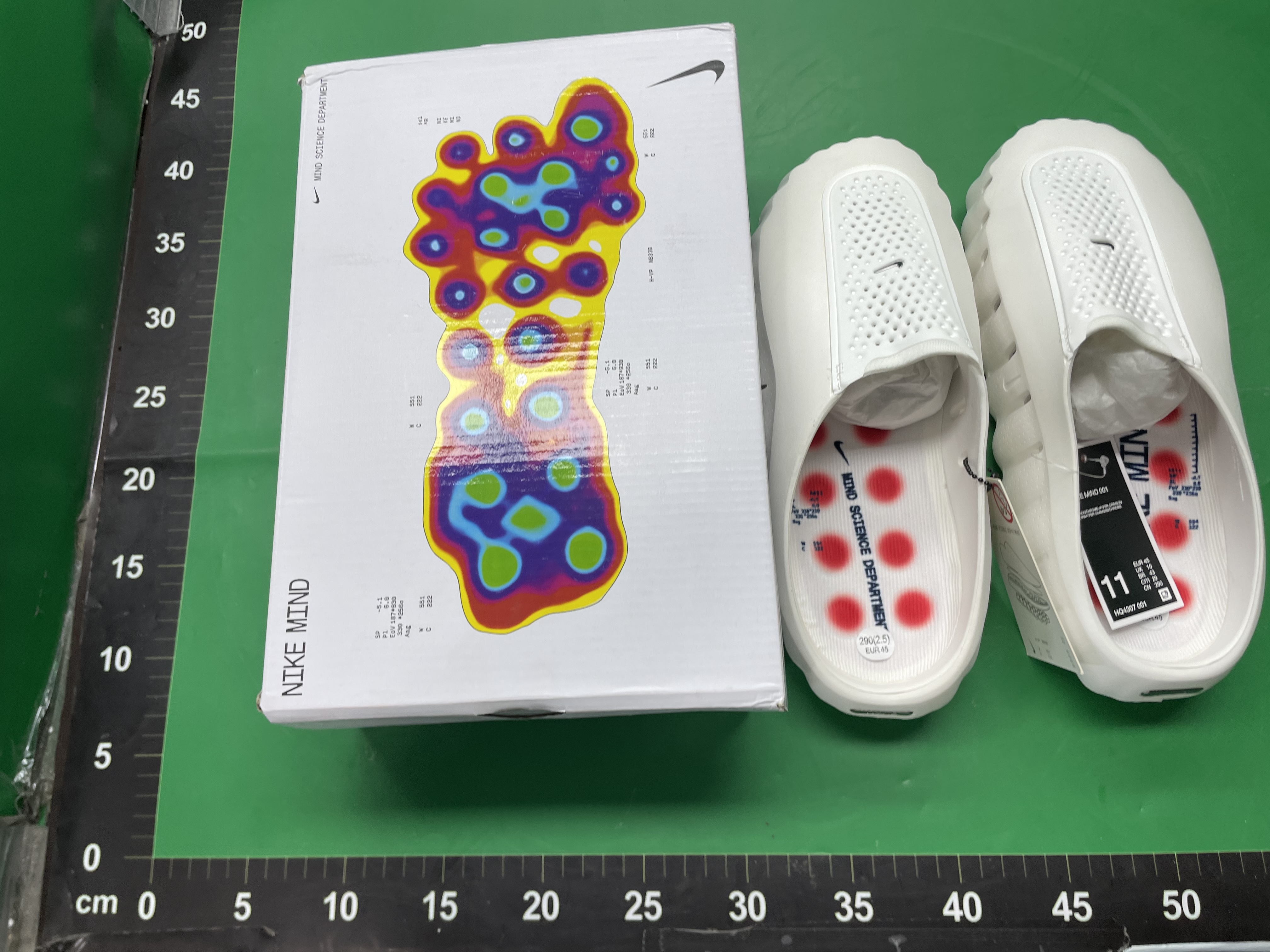 莆田现货外贸新款运动鞋Mind 001沙滩鞋休闲舒适一脚蹬包头拖鞋 — foto QC 1