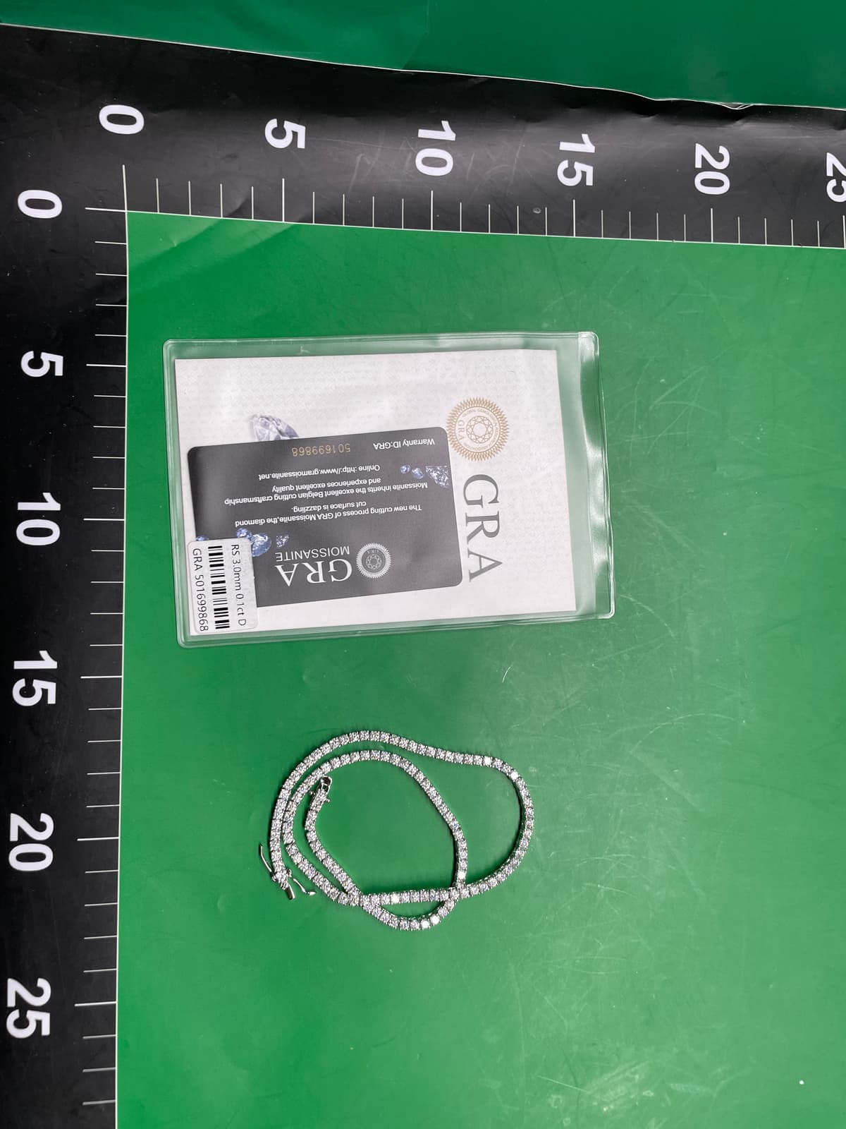 鼎赫欧美ins热销铜镶莫桑石嘻哈单排男女网球链手链HipHop饰品 — miniatura QC 4