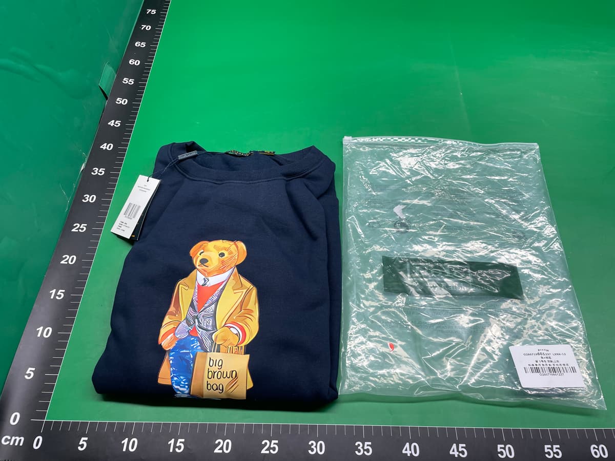 24SS现货POLO BEAR联名款圆领小熊拉家秋季男女情侣款卫衣 — miniatura QC 3