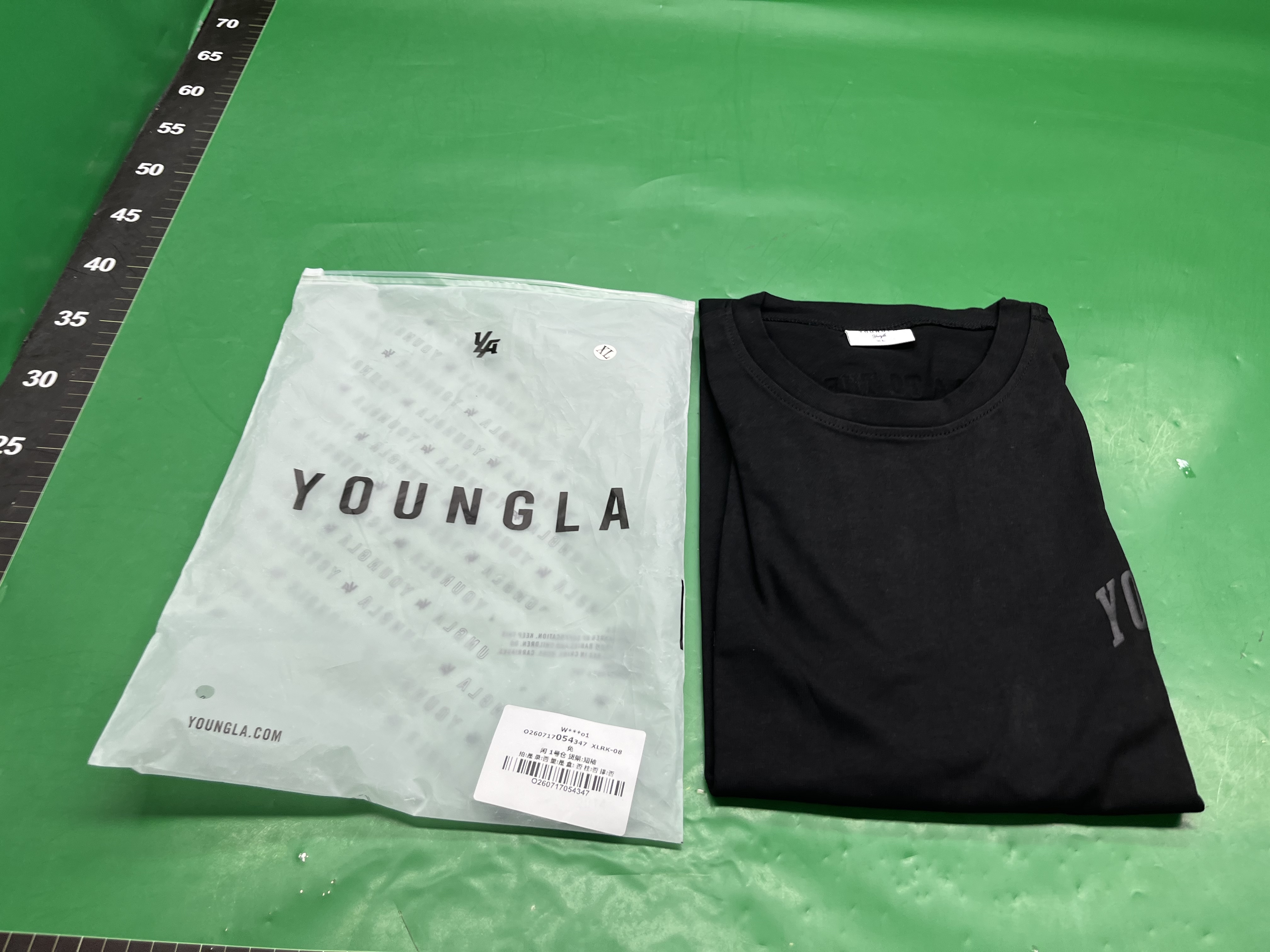 YOUNGLA美式运动T恤发泡印花纯棉健身短袖肌肉男宽松上衣休闲潮牌 — miniatura QC 3