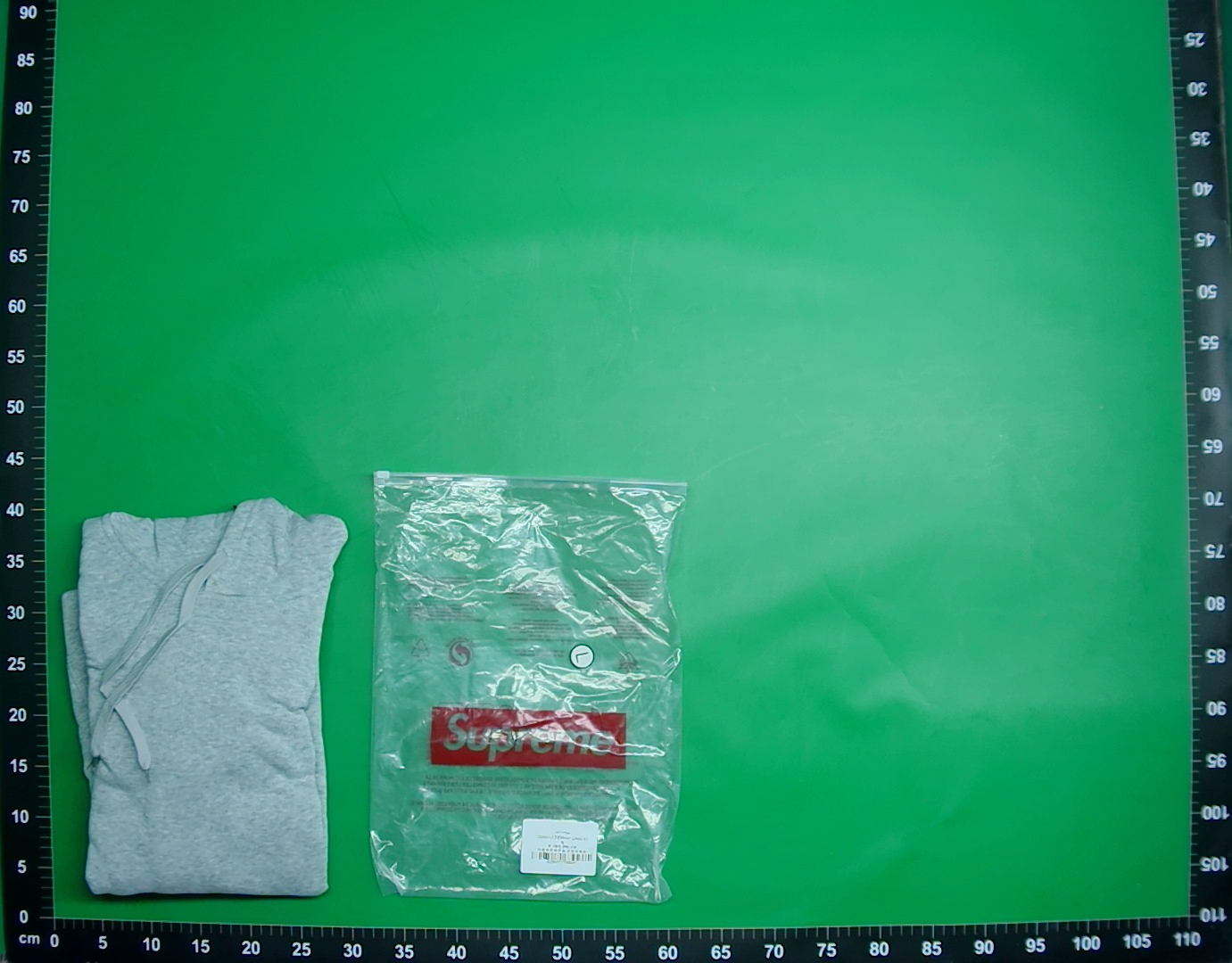Supreme潮牌连帽卫衣男秋冬加绒宽松街头嘻哈外套纯色长袖套头衫 — miniatura QC 5