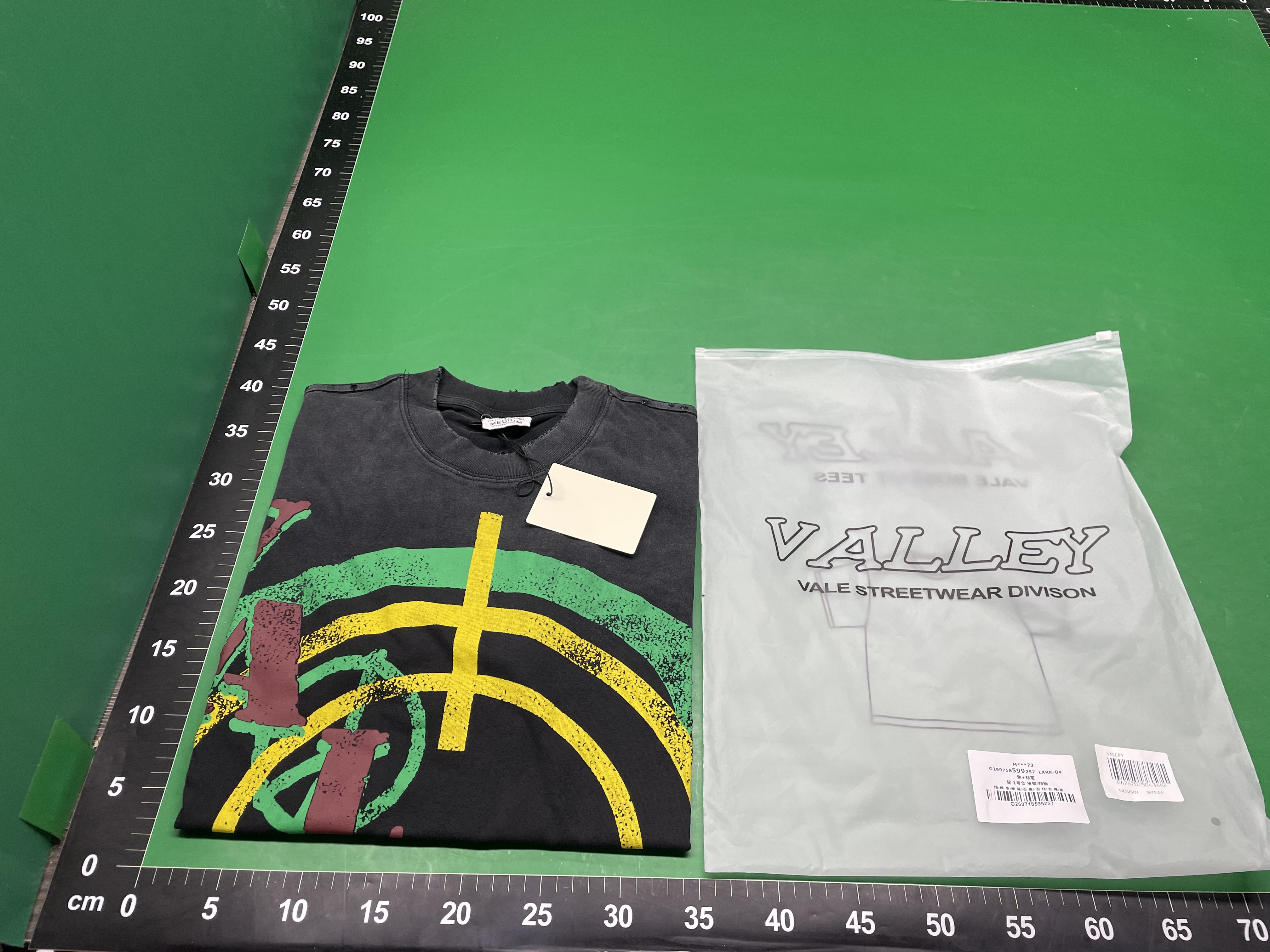 Vale sports Valley Dreams水洗做旧印花欧美嘻哈宽松短袖Tee恤男 — miniatura QC 2