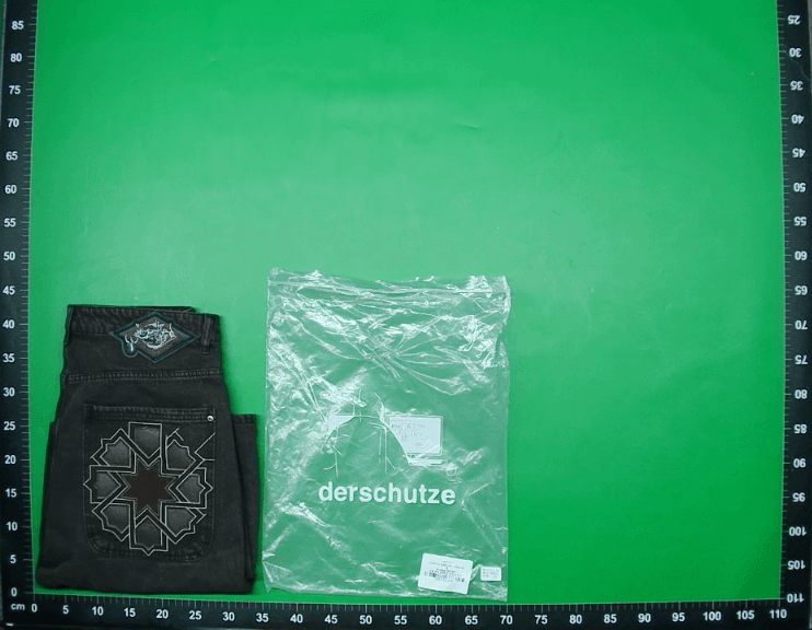 derschutze gallery Denim Jeans高街刺绣潮流休闲时尚直筒牛仔裤 — foto QC 1