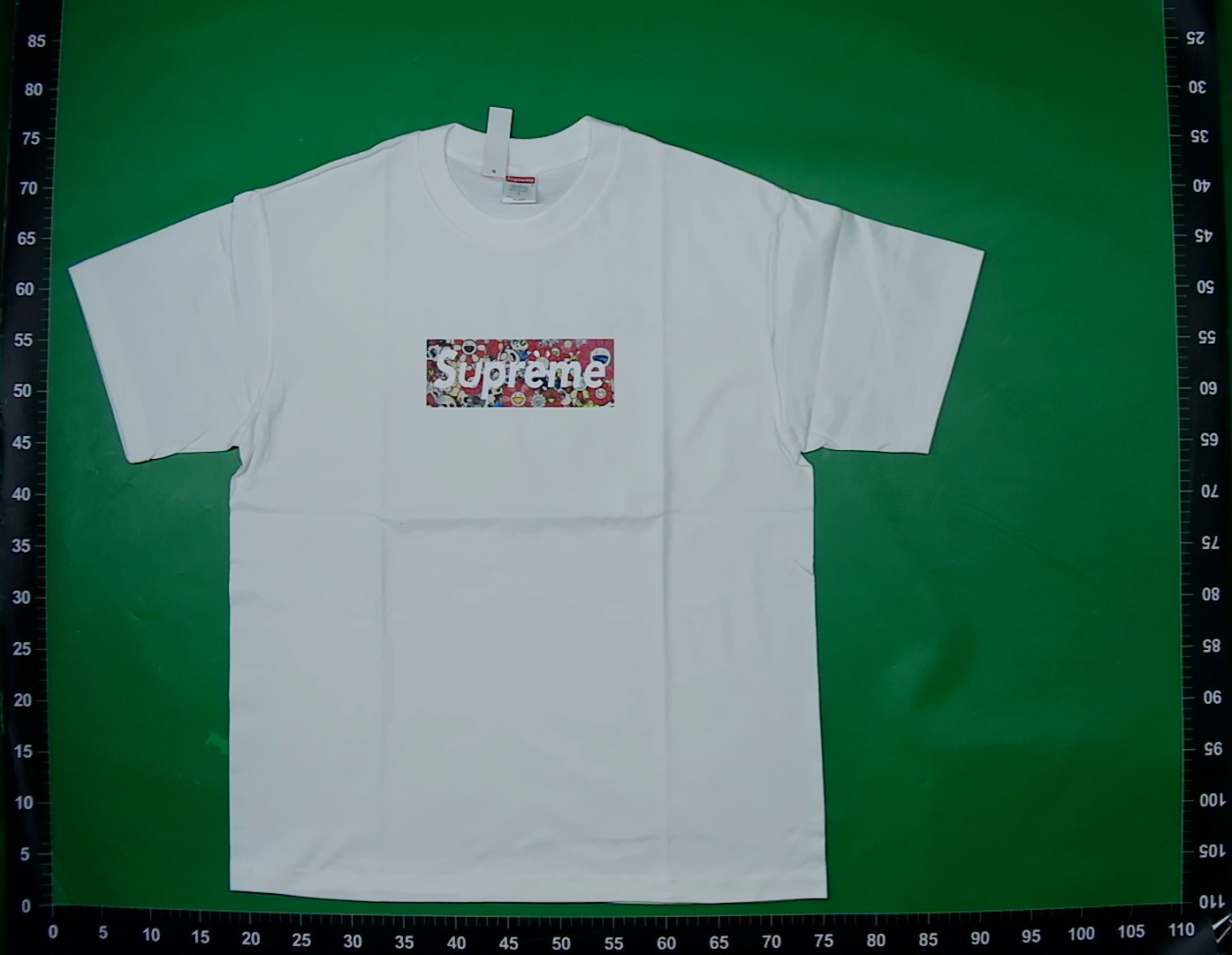 高版本潮牌Supreme联名经典logo双纱纯棉男女同款重磅宽松短袖T恤 — miniatura QC 5