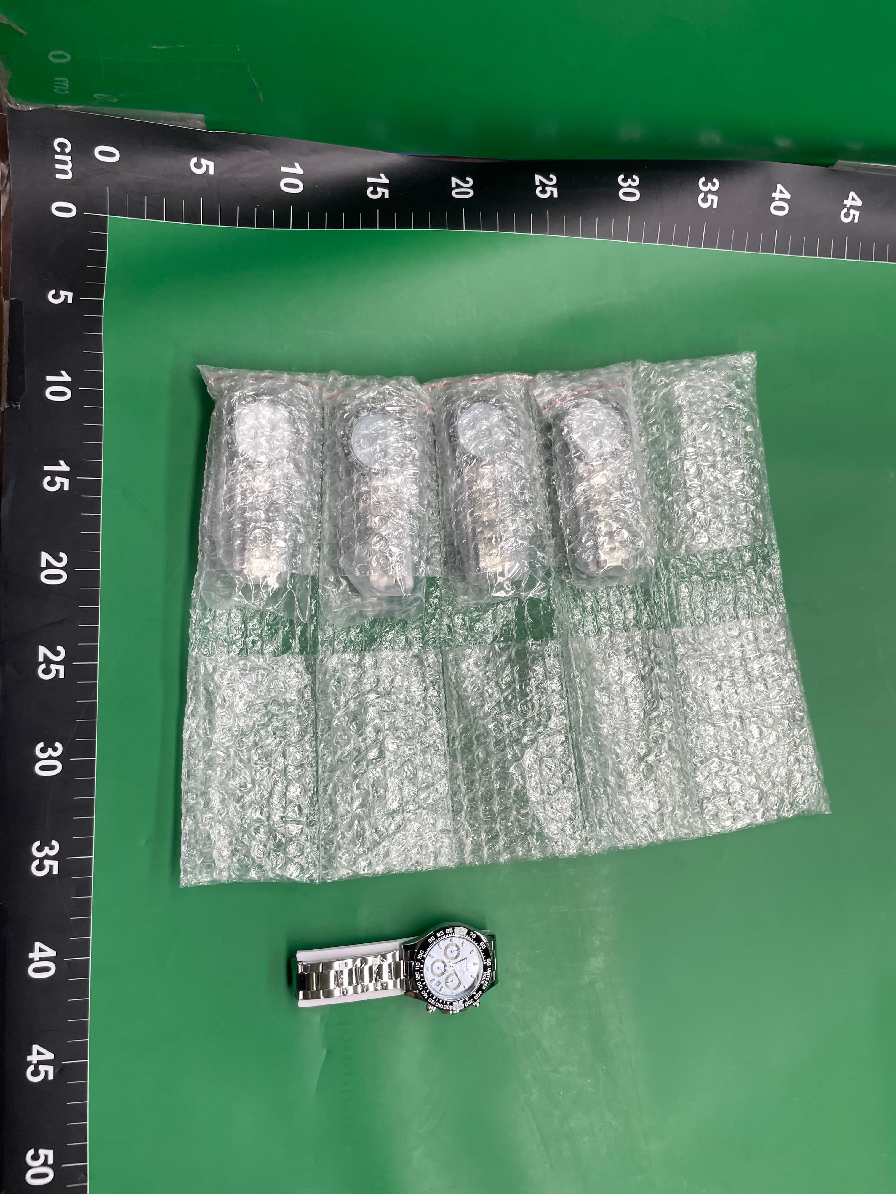 迪通拿金迪余文乐镂空假机械表男士日历防水手表抖音快手一件代发 — foto QC 1