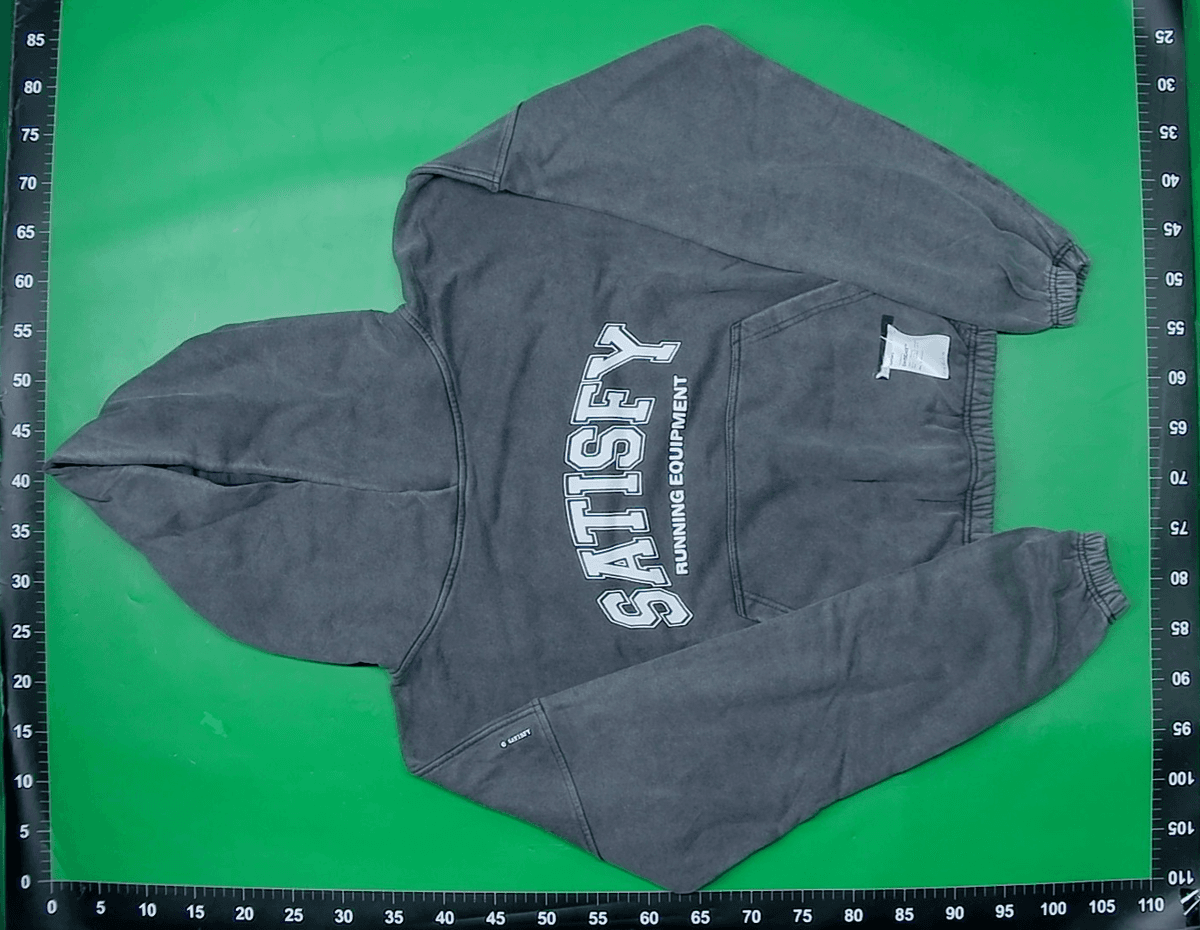 烦 satisfyrunning跑步马拉松重水洗连帽卫衣字母印花Logo帽衫 — miniatura QC 2