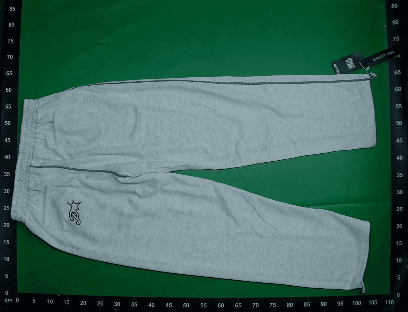 欧美嘻哈字母印花运动裤y2k街头宽松阔腿裤抽绳直筒裤Sweatpants — foto QC 1