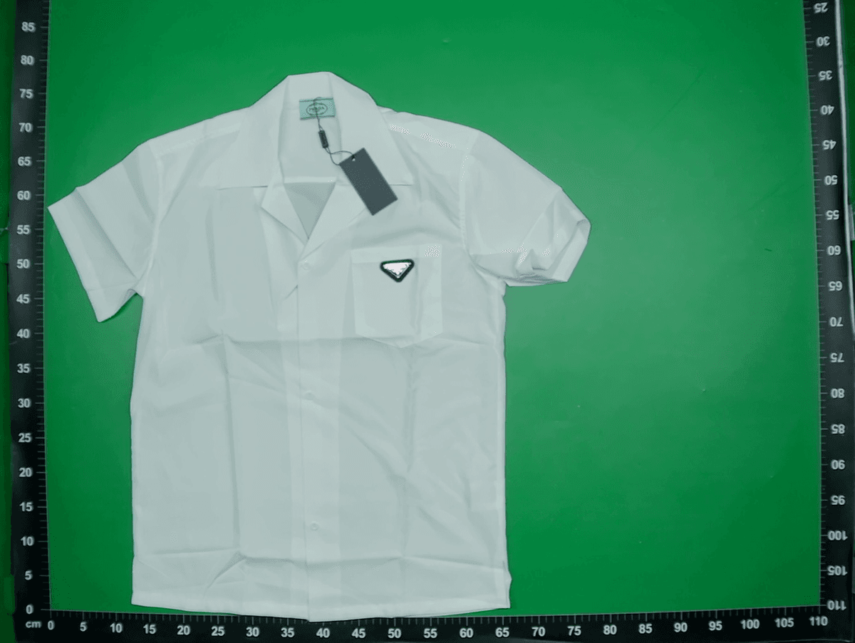 New European and American Fashion Brand Flocking PRA Full Print DA Velcro Pula Short Sleeve Shirt Men's and Women's Half Sleeve Shirt — miniatura QC 2
