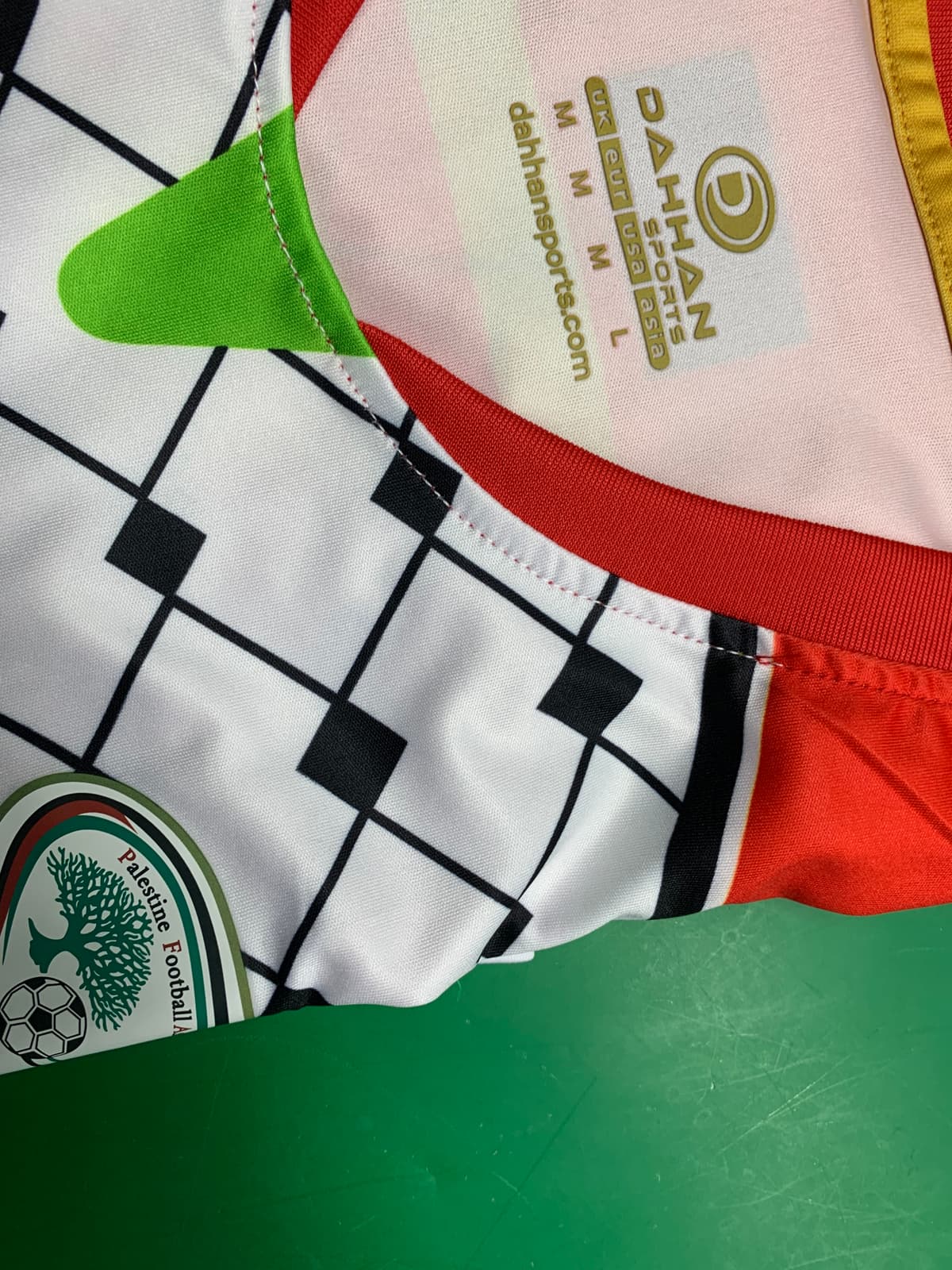 巴勒斯坦足球服球衣26年球迷版球服服饰跨境一件代发复古设计 — foto QC 1