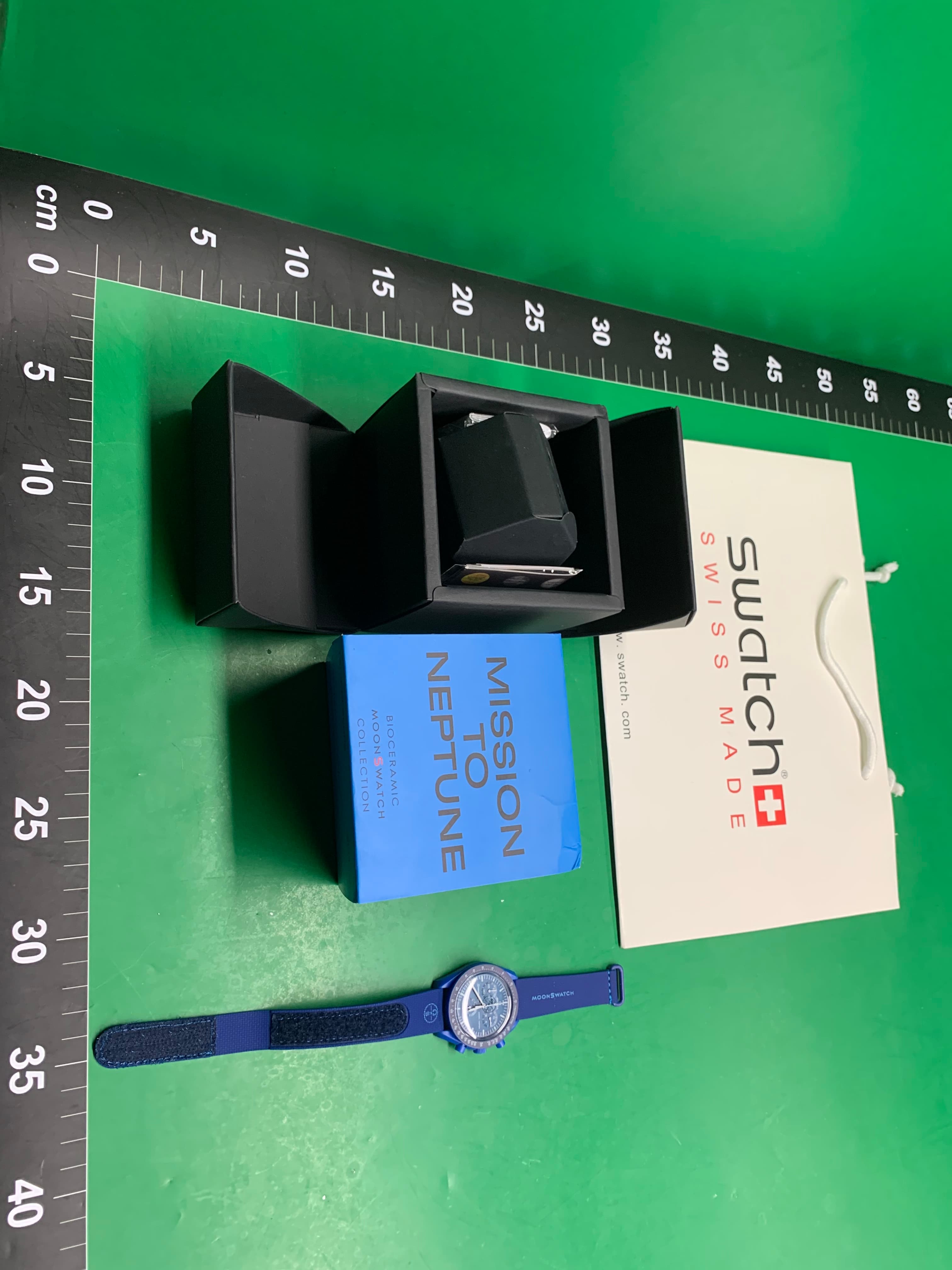 欧米联名Swatc石英防水计时手表ins风微商一件代发腕表大表盘胶带 — miniatura QC 2