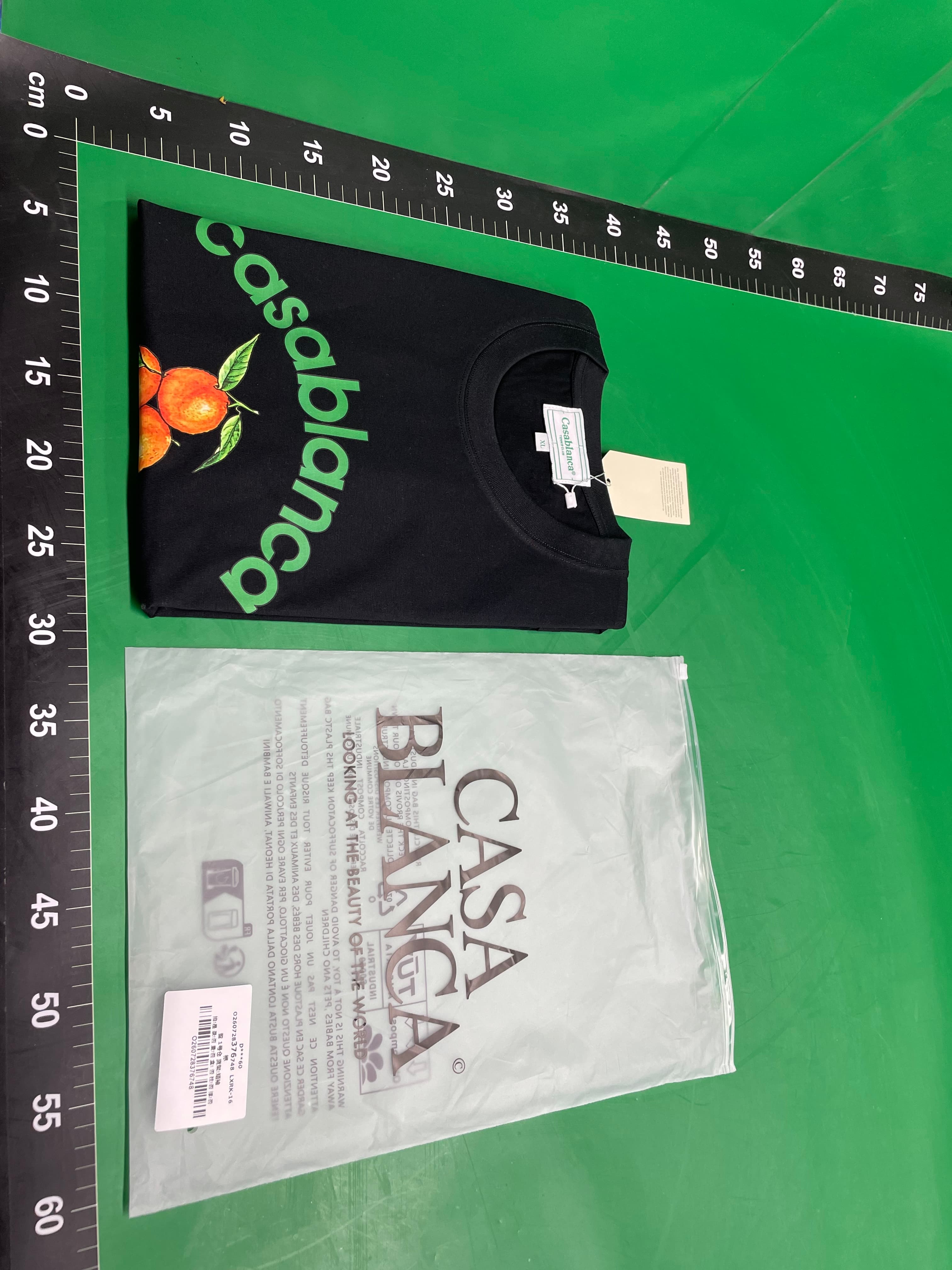 casablanca卡萨布兰卡短袖重磅纯棉260g美式潮牌小众宽松高街t恤 — foto QC 1