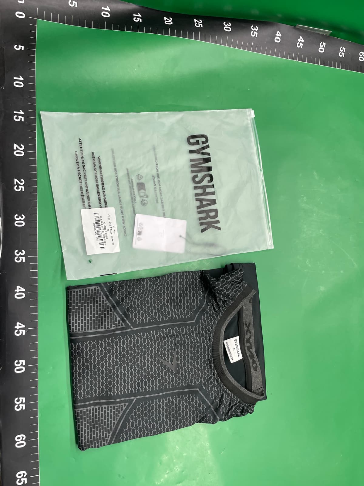 GYM鲨鱼ONYX V1男士修身T恤运动健身弹力圆领短袖紧身上衣训练衣 — miniatura QC 2
